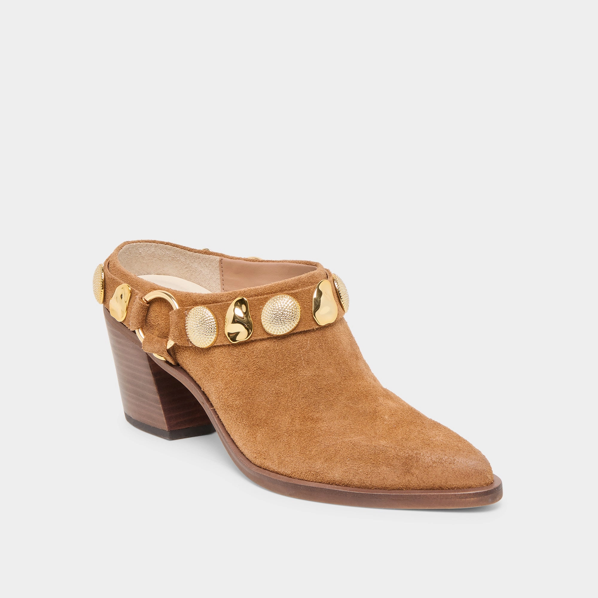 Happy Mood Comfy Booties KANYON HEELS BROWN SUEDE