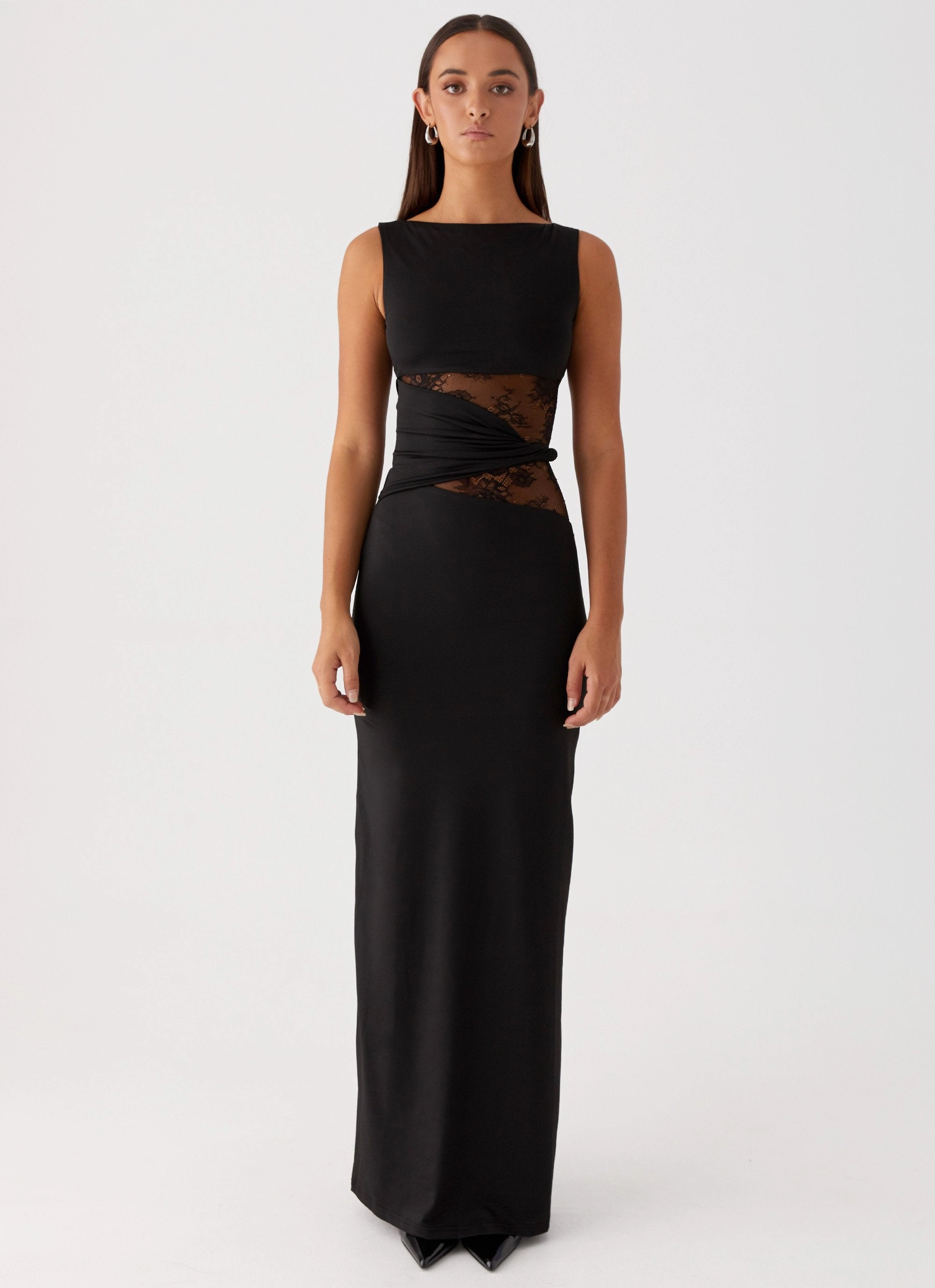 Karma Maxi Dress - Black Shared Glow Neutral Mood