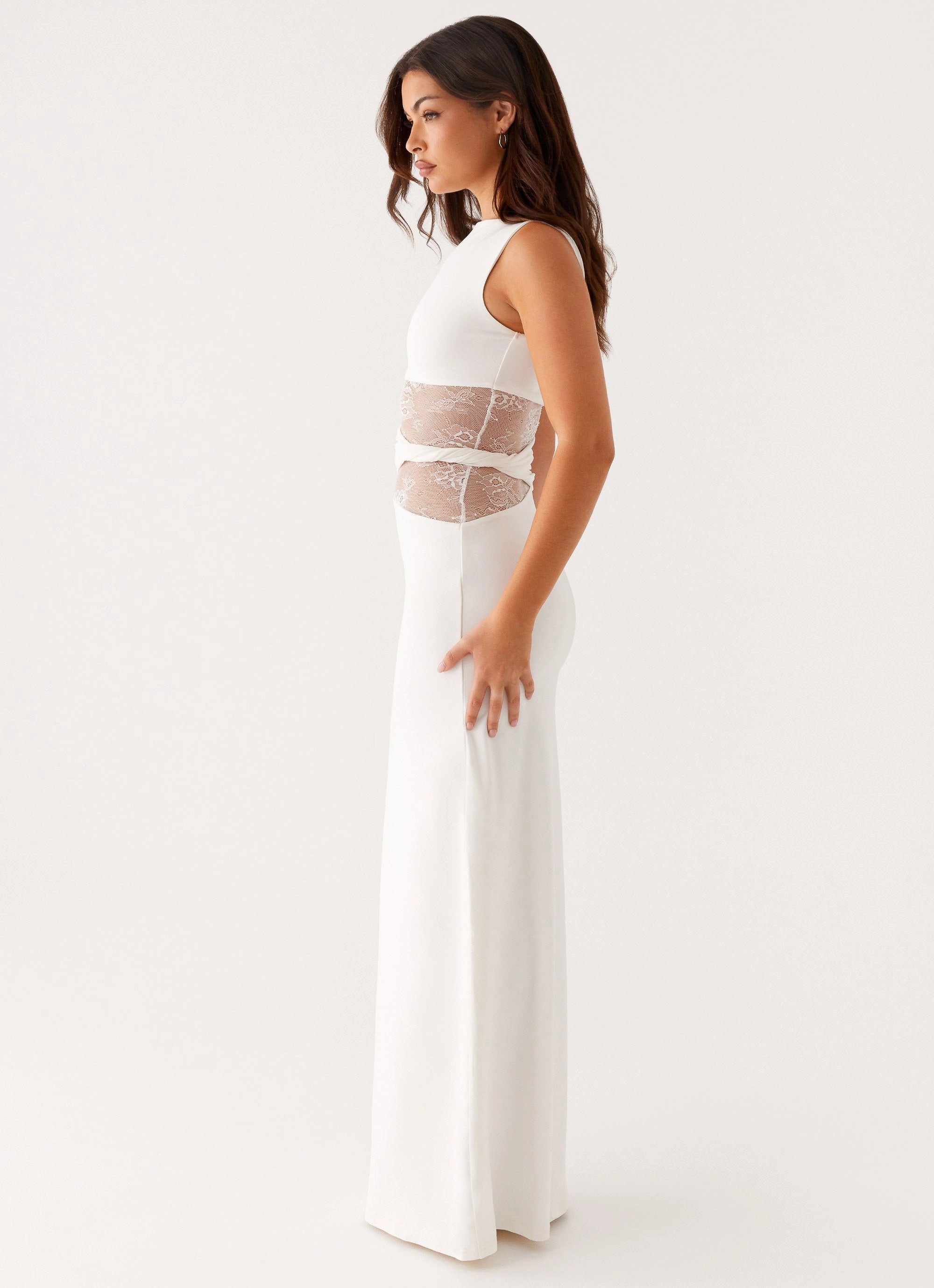 Karma Maxi Dress - White Slender Look