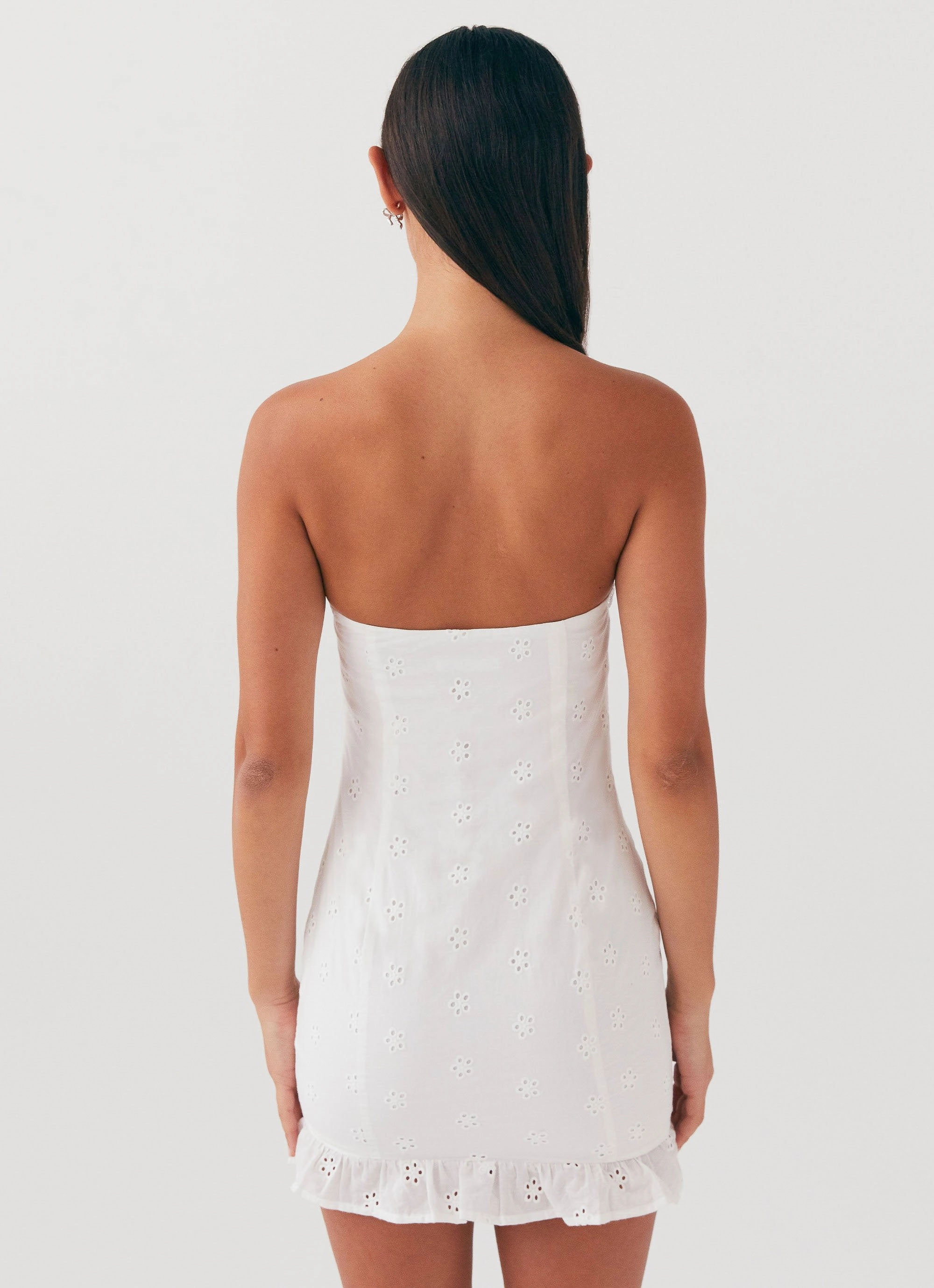 Timeless Comfort Katana Mini Dress - White