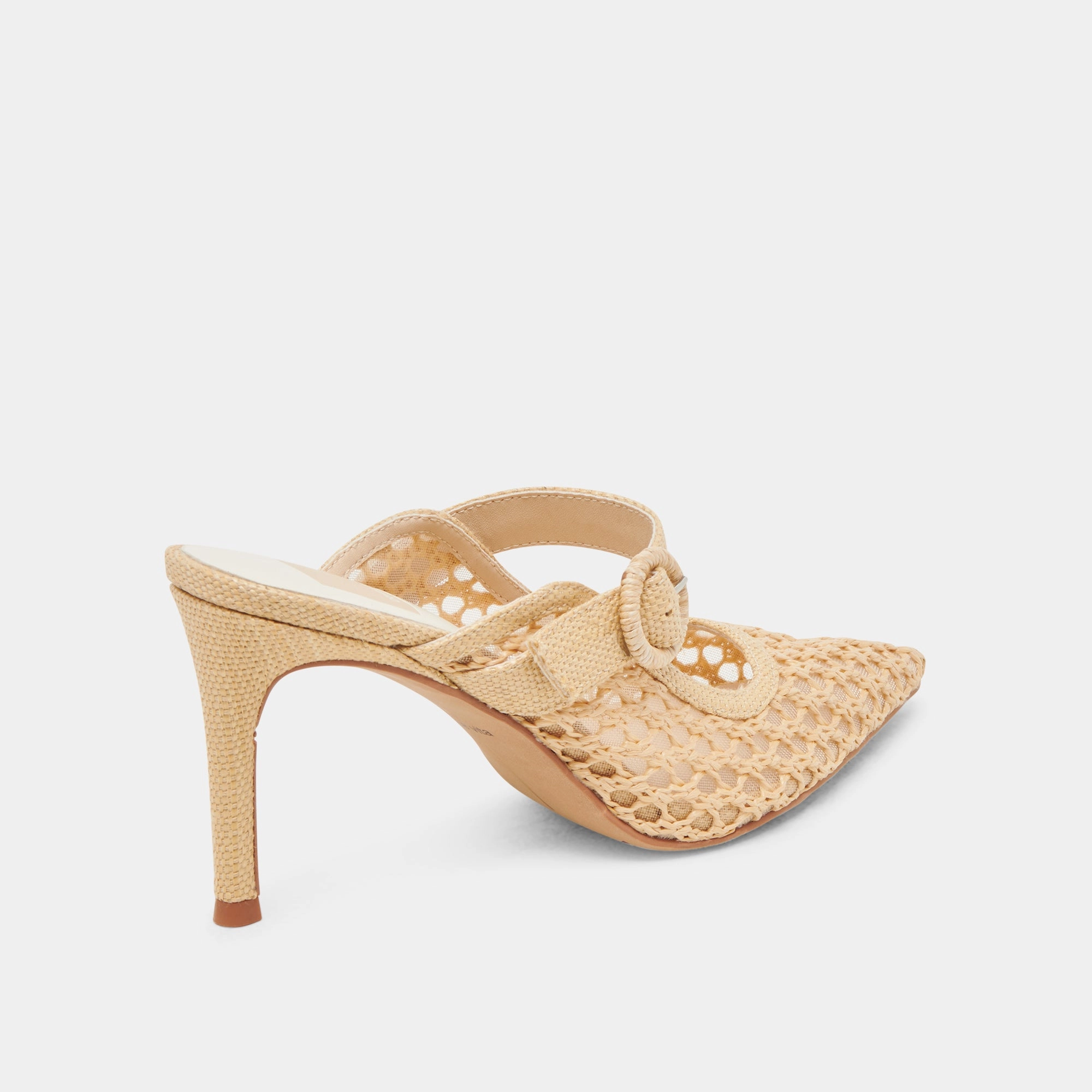 KEEKEE HEELS LT NATURAL WOVEN RAFFIA London Edge