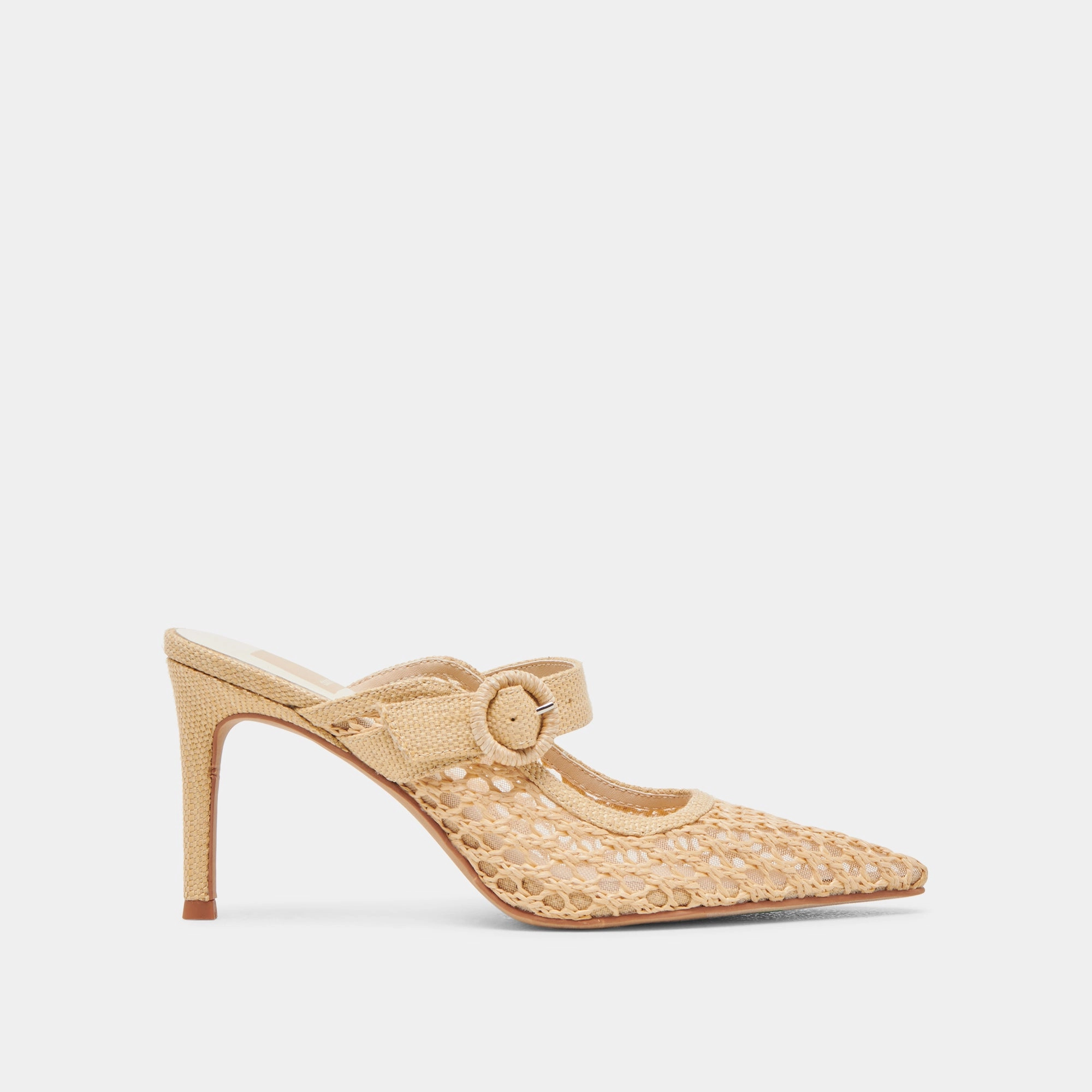 Comfy Heels KEEKEE HEELS LT NATURAL WOVEN RAFFIA