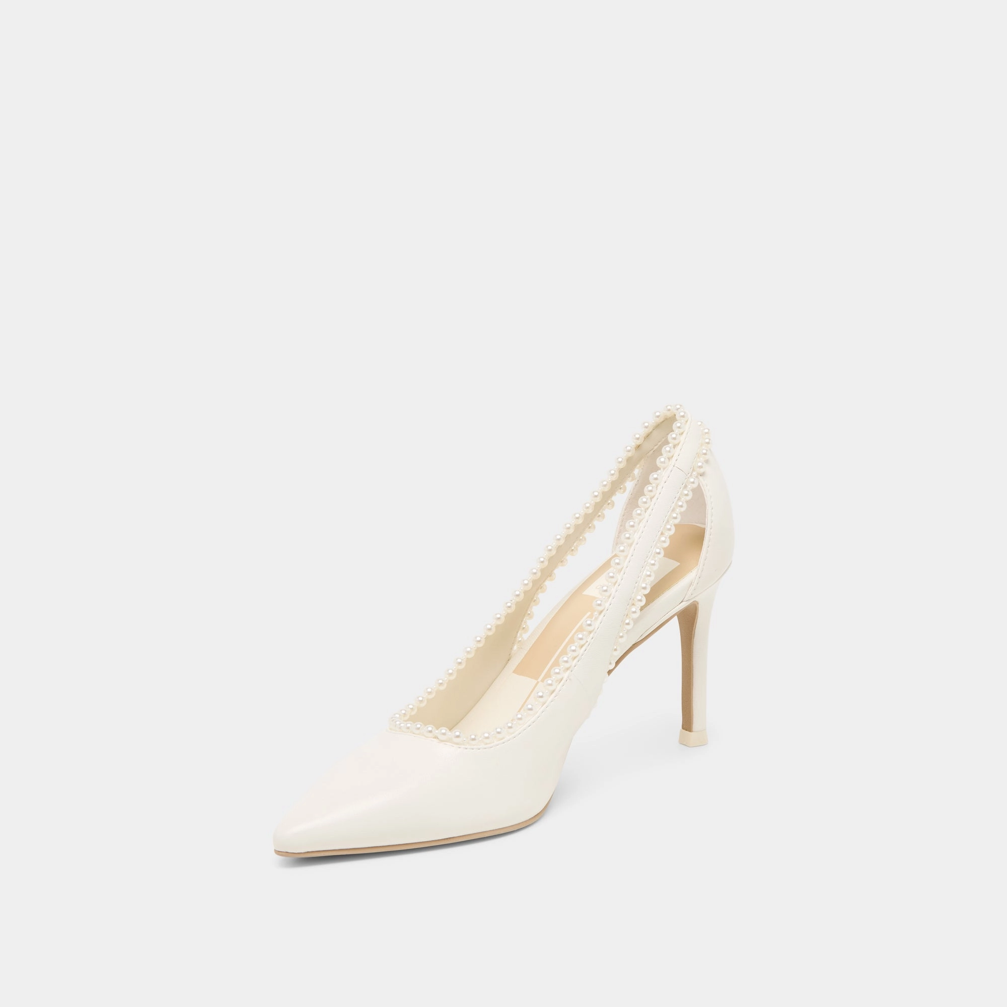 Elevated Look KELSON PEARL HEELS TRUE WHITE LEATHER