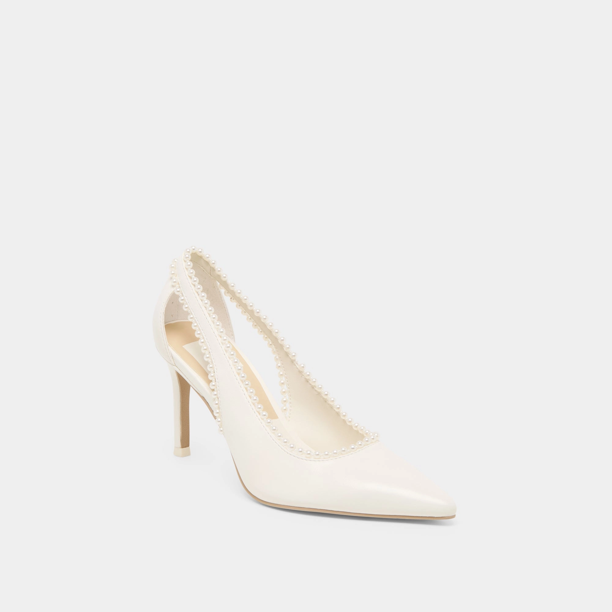 Shape Lift KELSON PEARL HEELS TRUE WHITE LEATHER