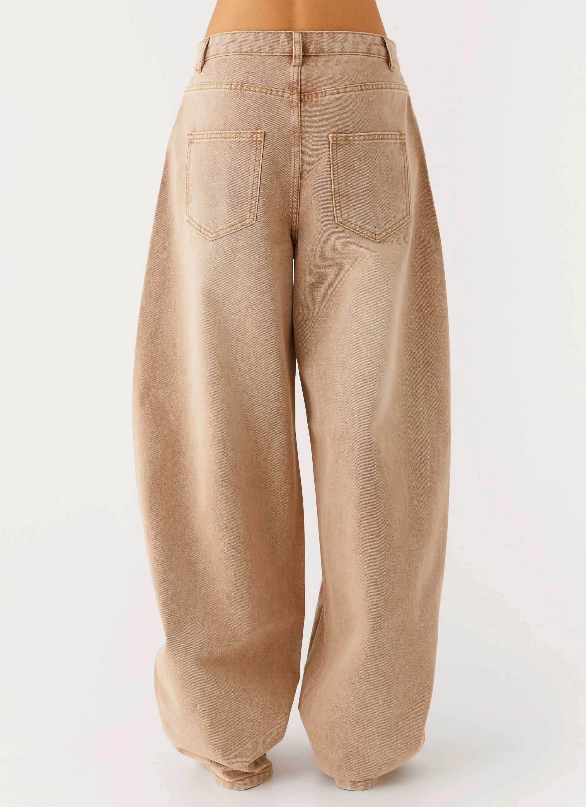 Slim Vintage Lover Khalil Baggy Jeans - Tan
