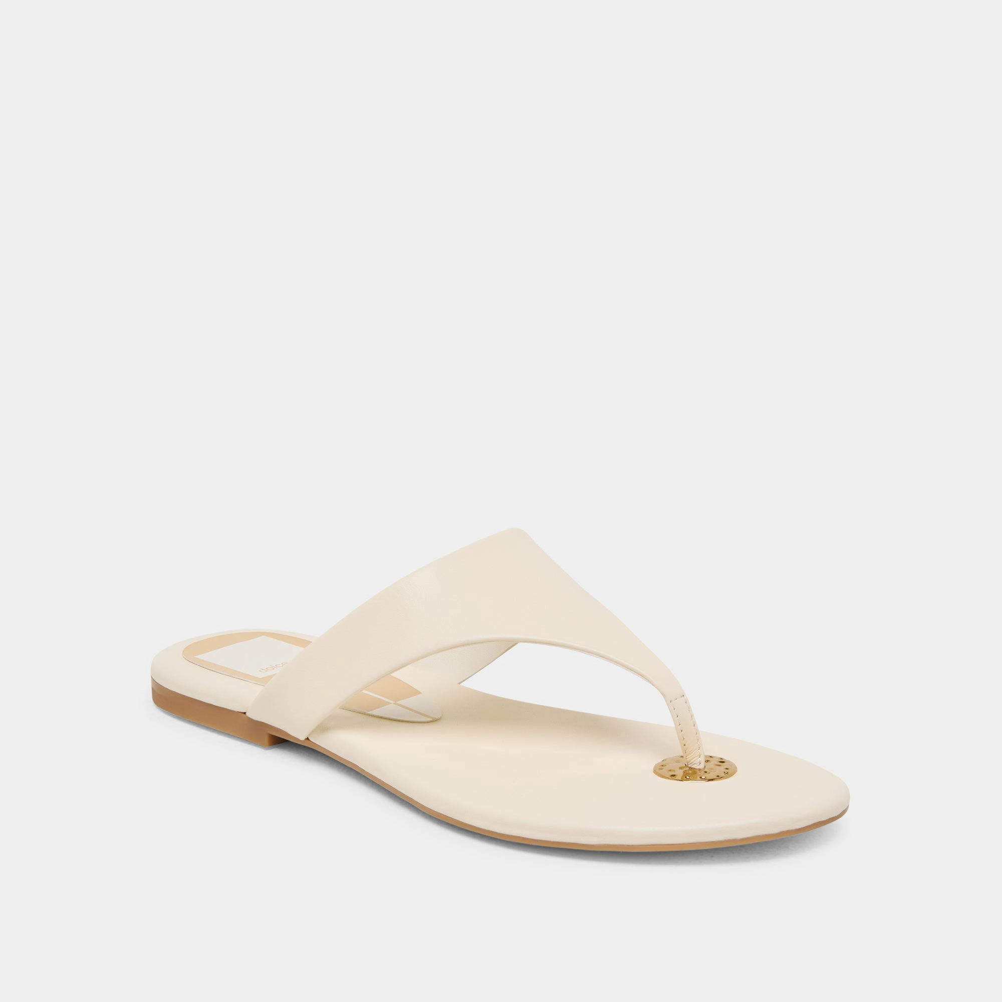 Minimalist Strap Pattern Travel Ready KITTLE SANDALS OFF WHITE LEATHER