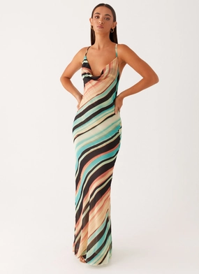 French Vibe Never Knew Maxi Dress - Stripe