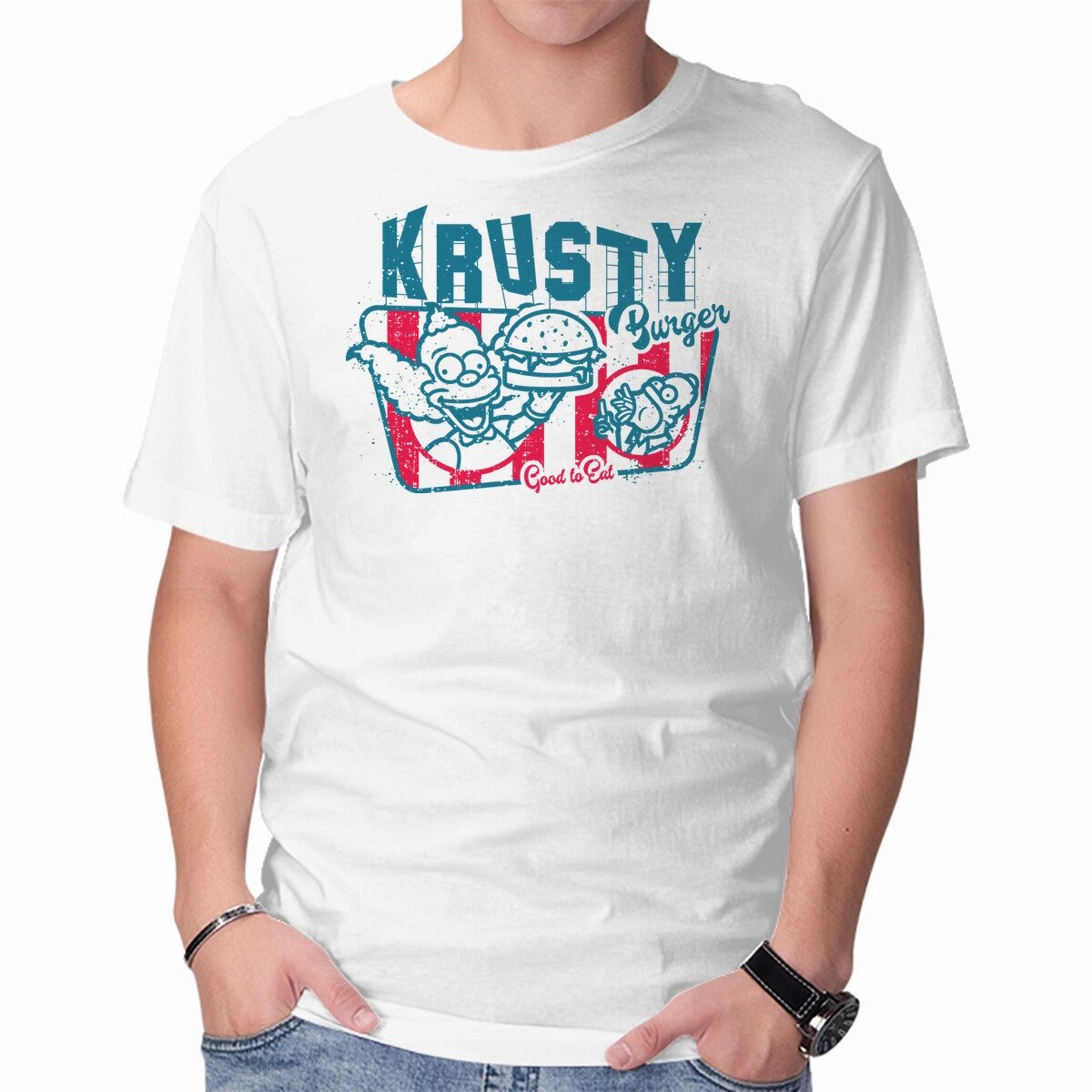 Comfy Performance Wear Casual Statement Krusty Burger