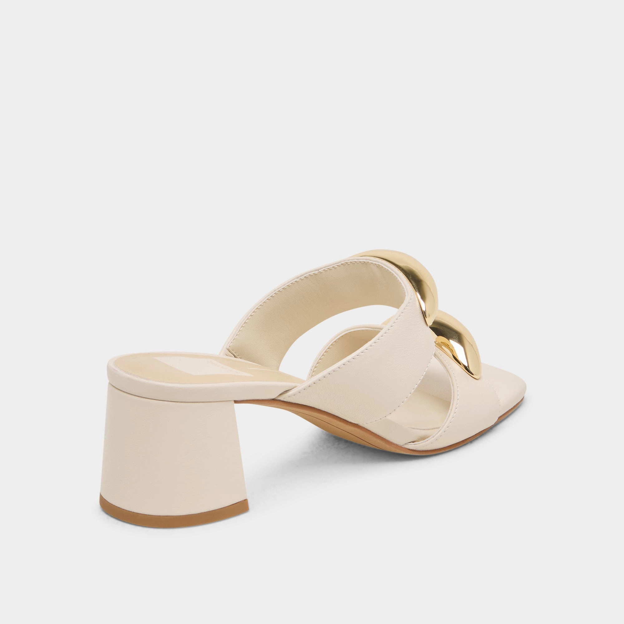 Evening Sandals Body Proud BARNET HEELS BONE LEATHER