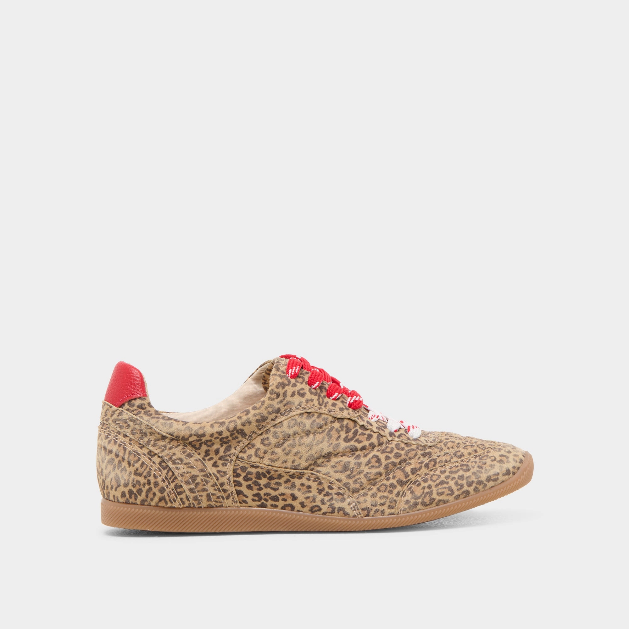 LAINI SNEAKERS TAN LEOPARD PRINTED SUEDE Minimalist