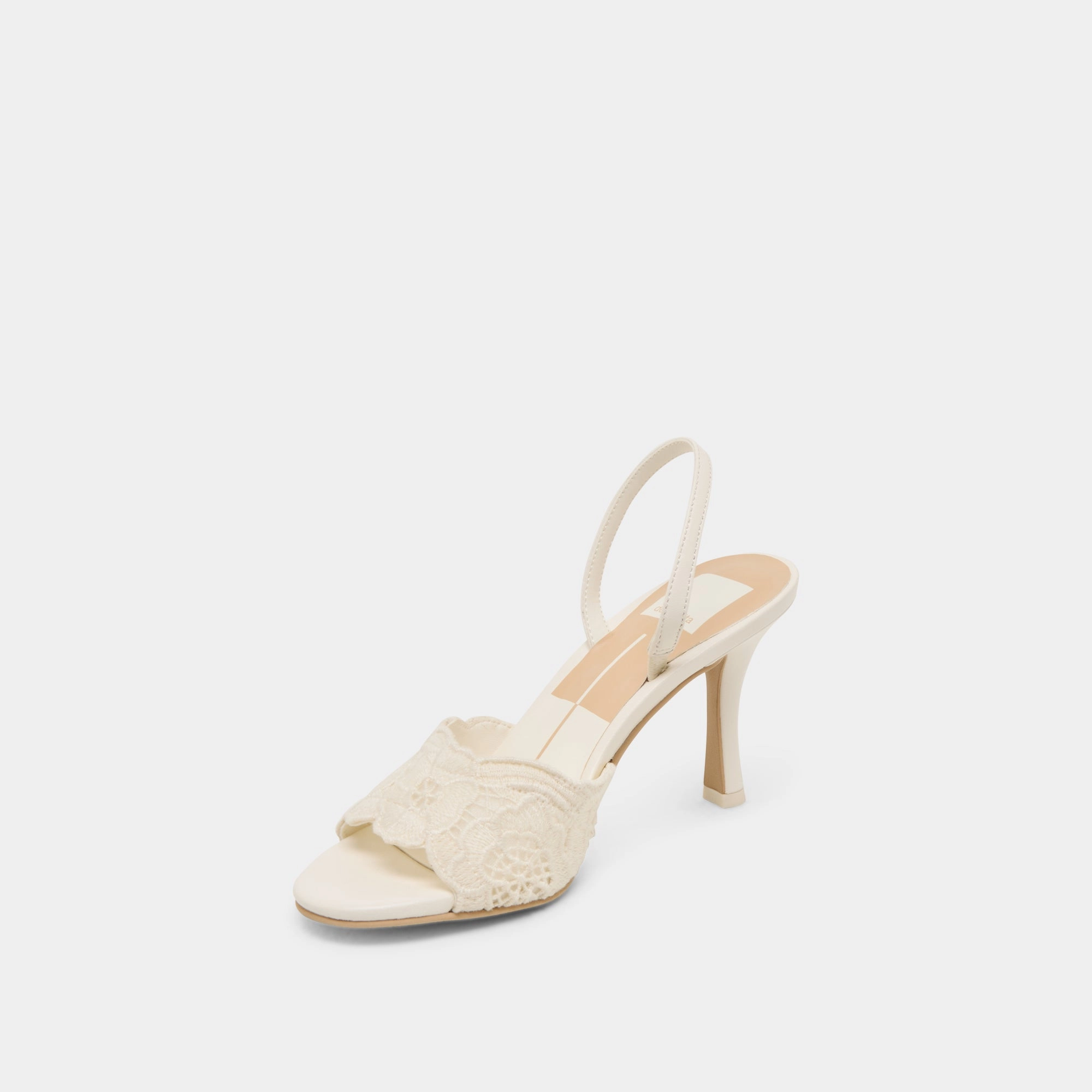 LARRA HEELS WHITE CROCHET Romantic Spark
