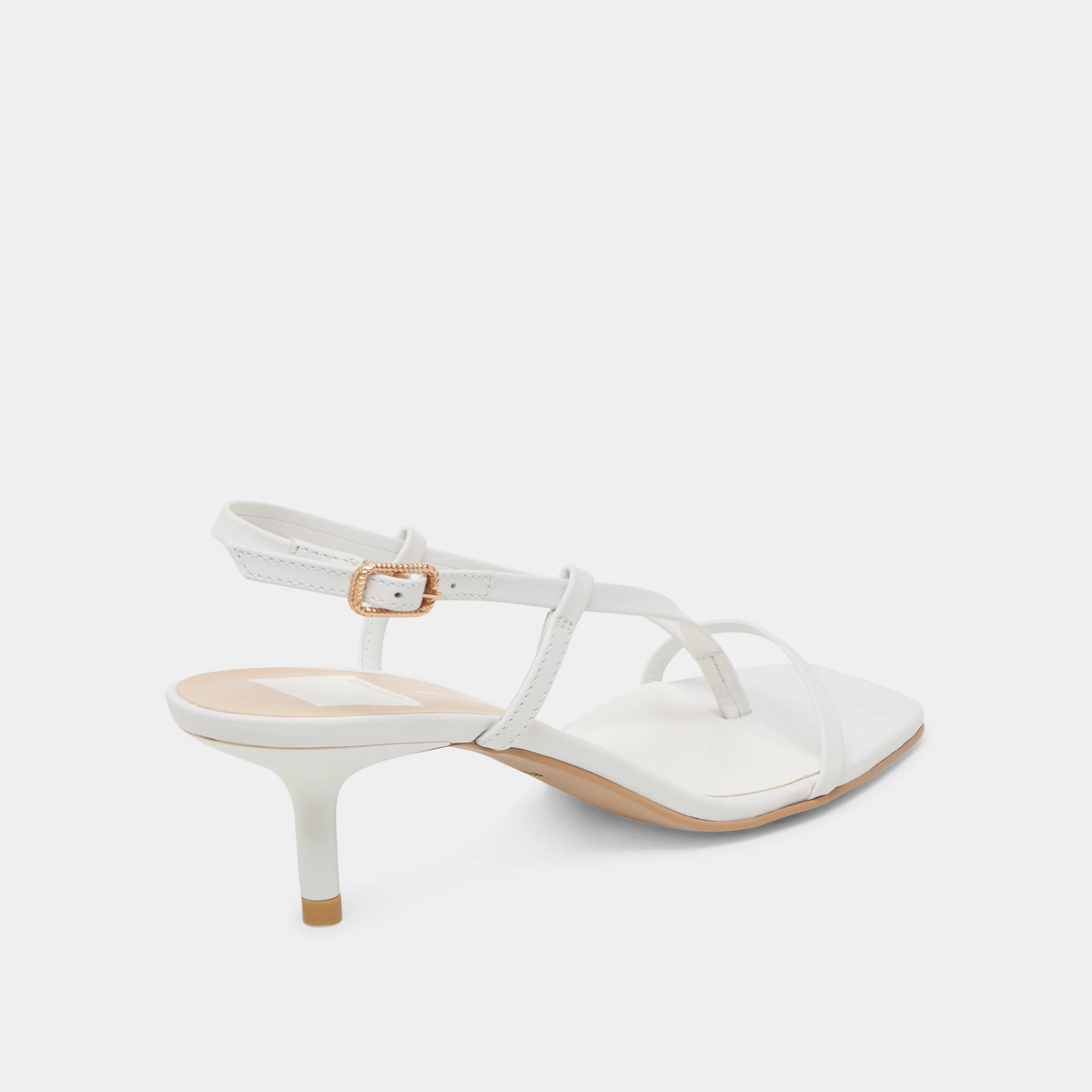 LAURY HEELS TRUE WHITE LEATHER Spotlight Spark Heel Cap