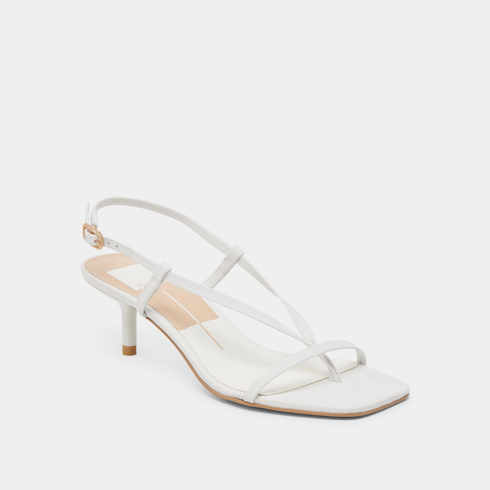 Day Glam Arch Care LAURY HEELS TRUE WHITE LEATHER
