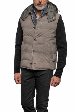 Brad Reversible Leather Vest Comfy Essentials