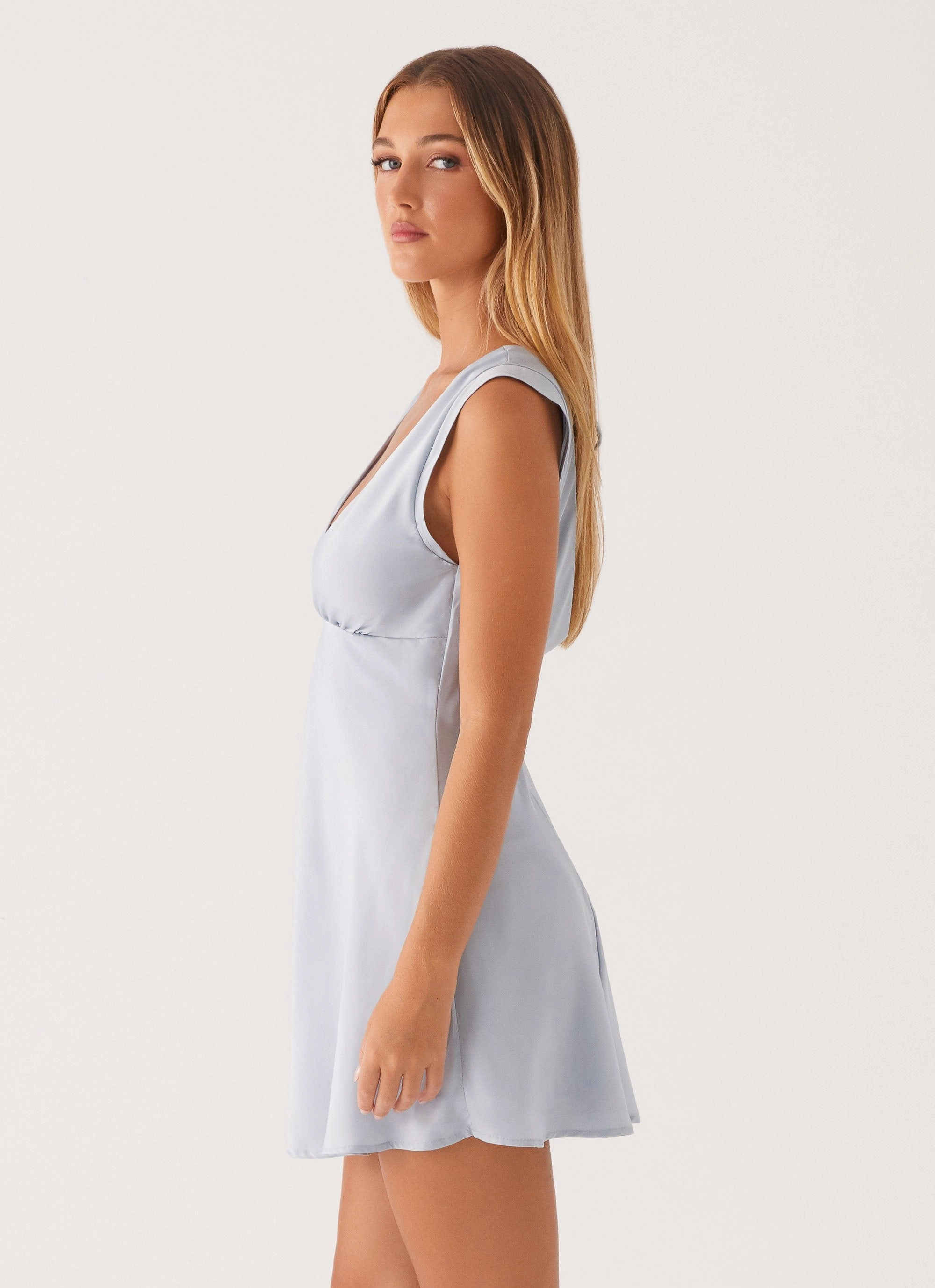 Layton Mini Dress - Blue Vibe Style