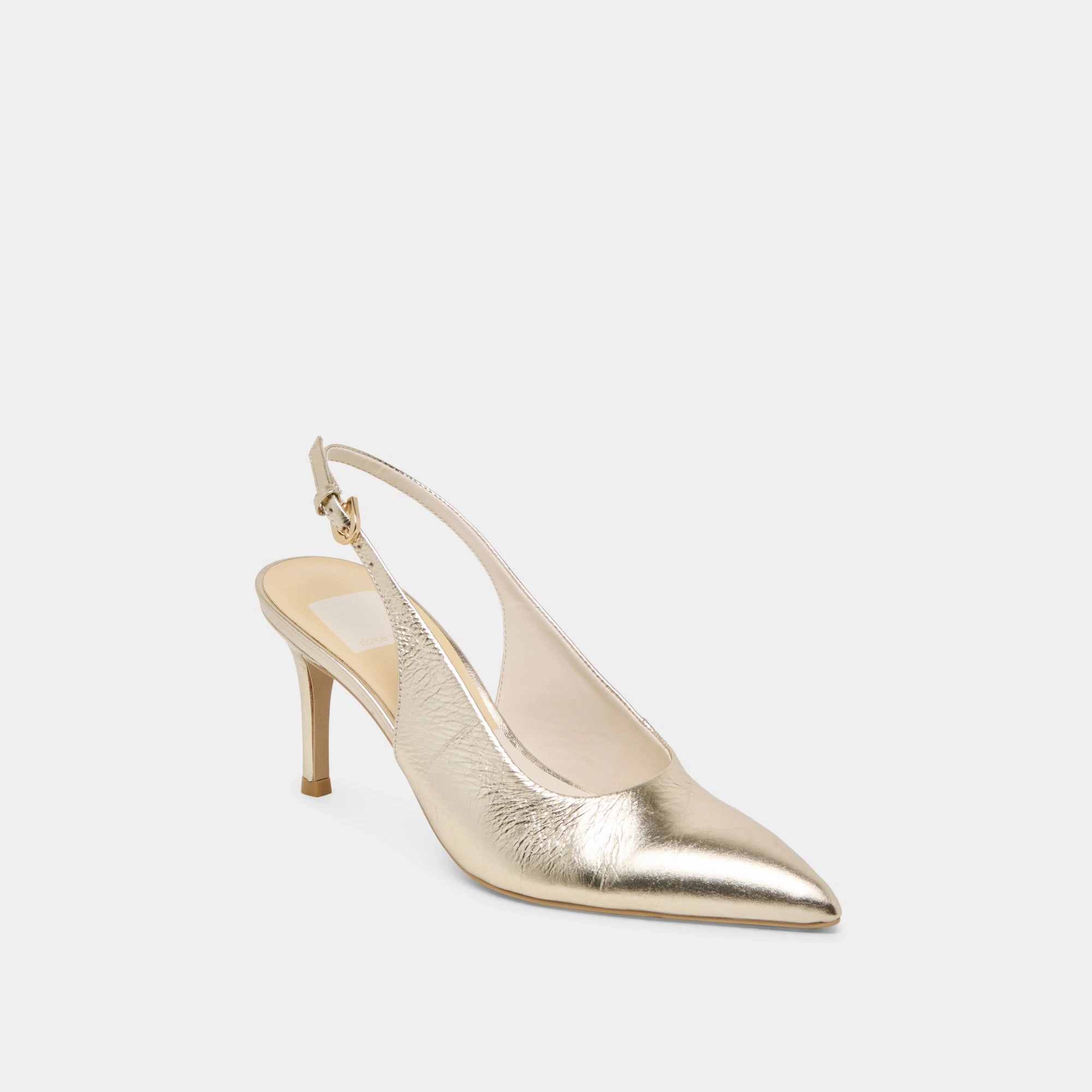 Smart Sandals ELASI HEELS LIGHT GOLD CRINKLE PATENT
