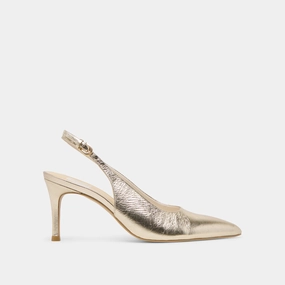ELASI HEELS LIGHT GOLD CRINKLE PATENT Icon Energy
