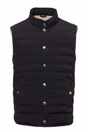 Lightweight Down Vest Ergonomic Tailoring