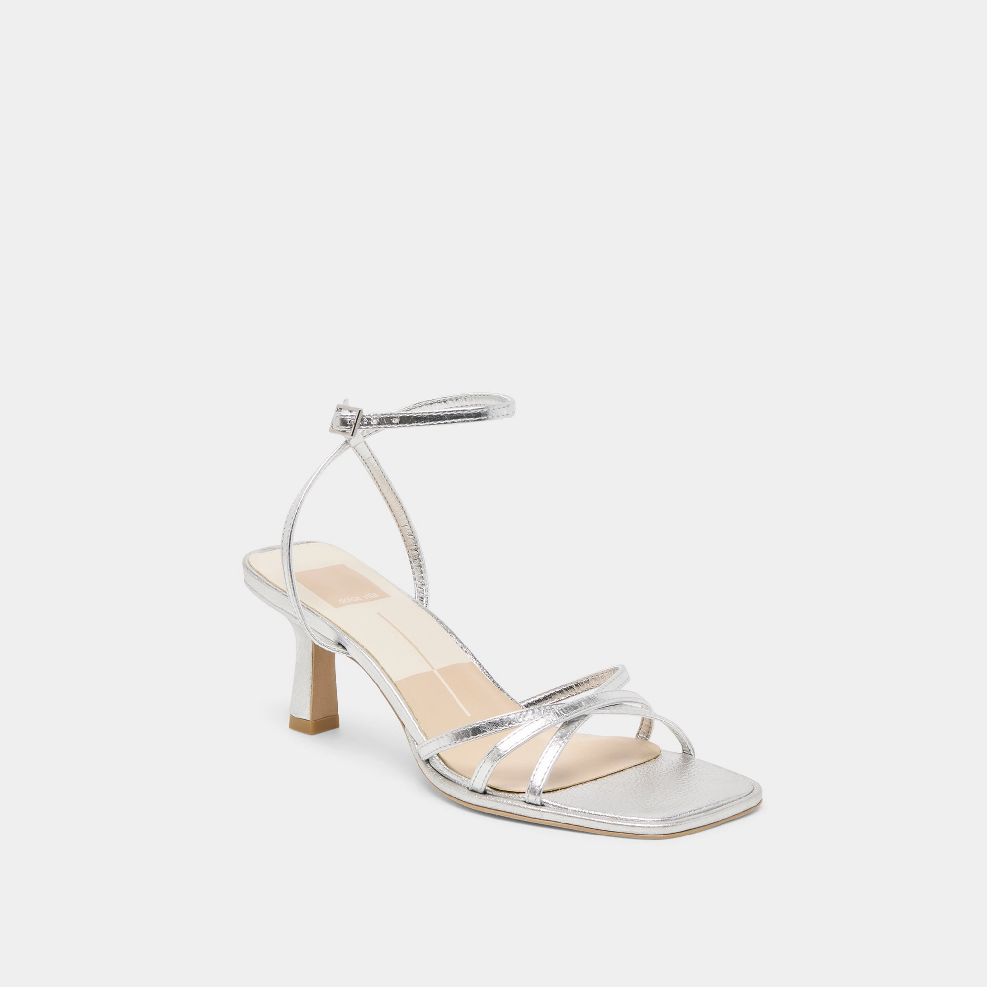 MANJI HEELS SILVER METALLIC LEATHER Street Glam