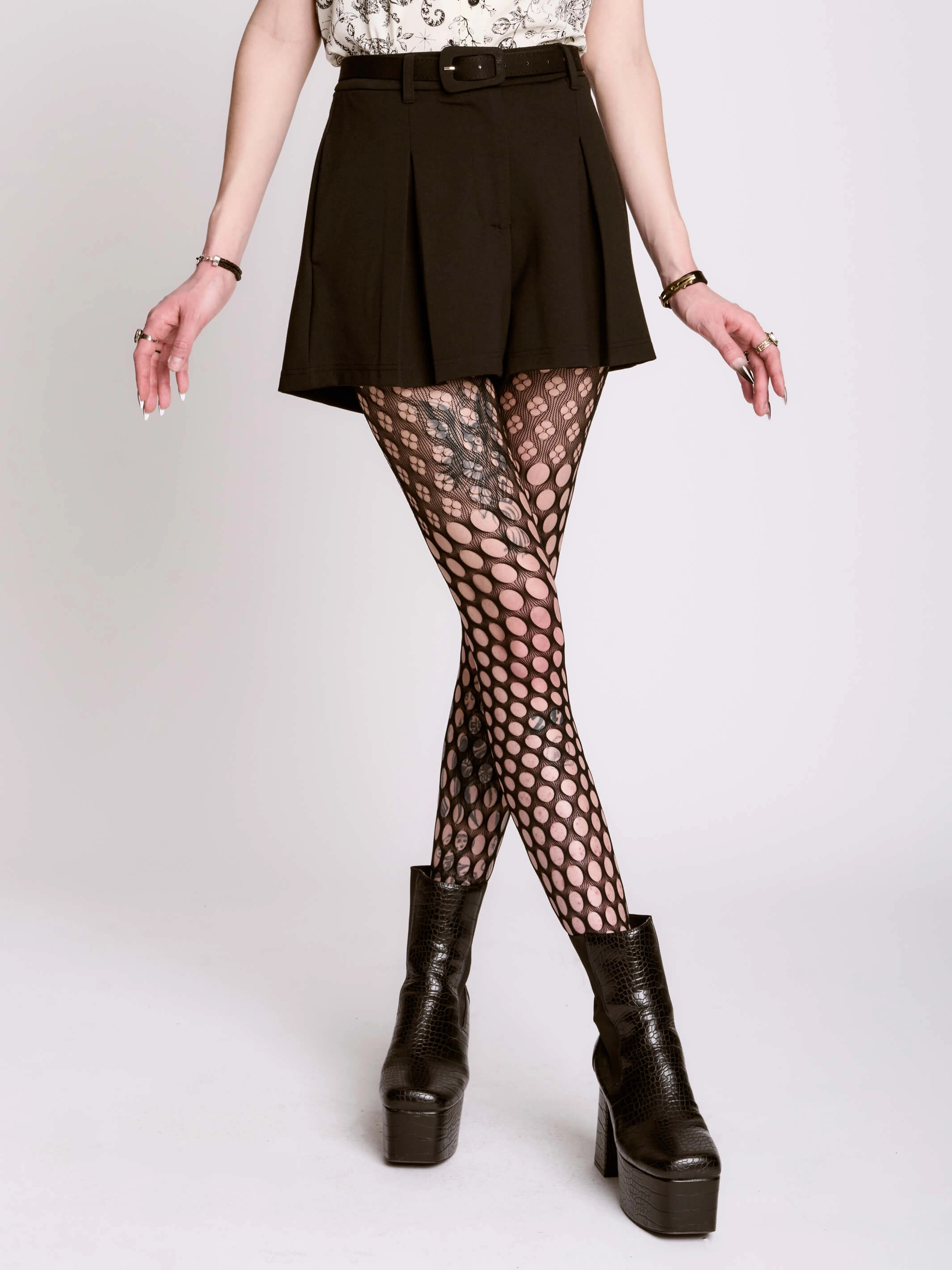 Bewitched Skort Diagonal Slit