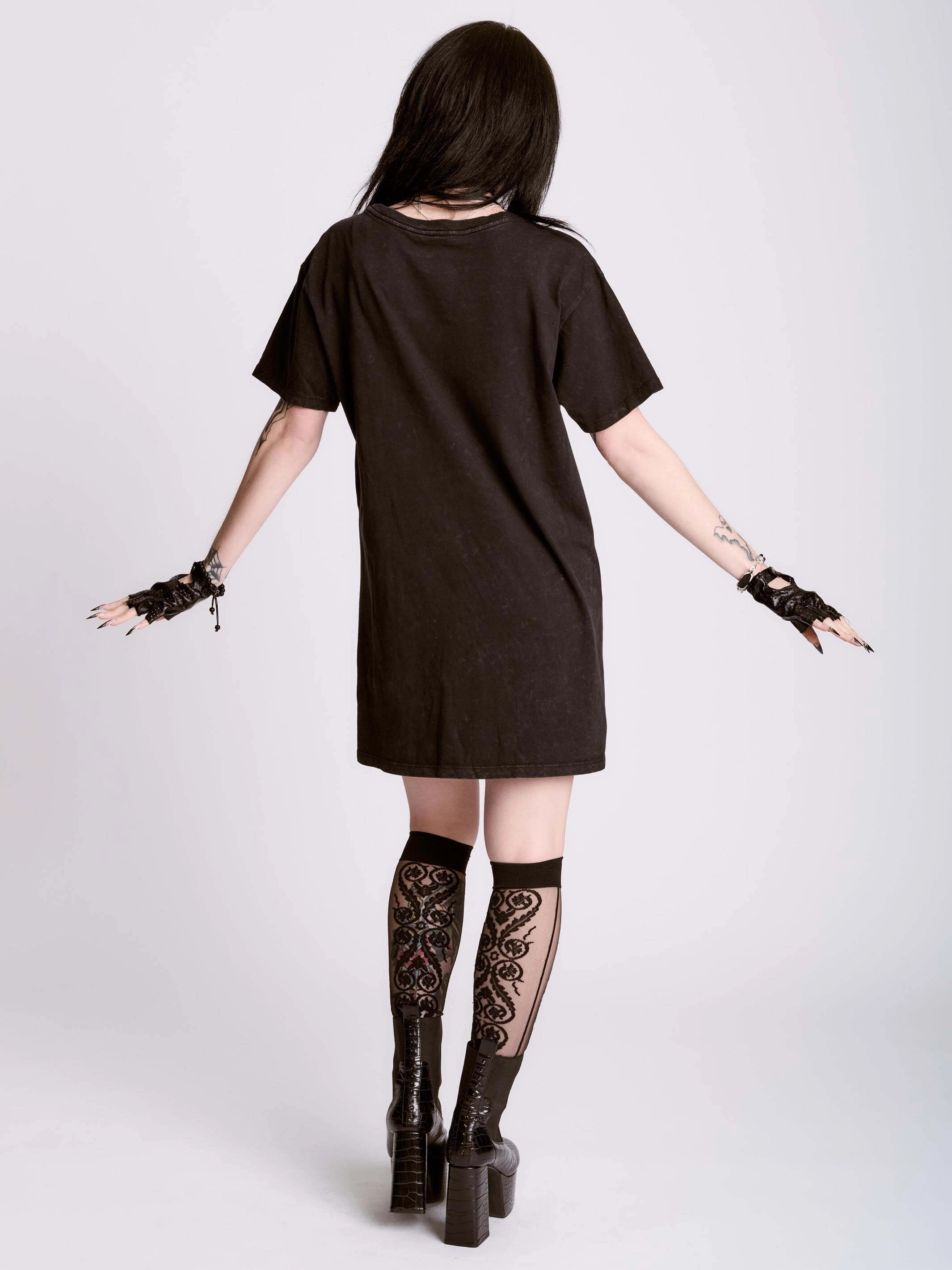 Reinforced Neckline Sleep Nocturnal Garden T-shirt Dress