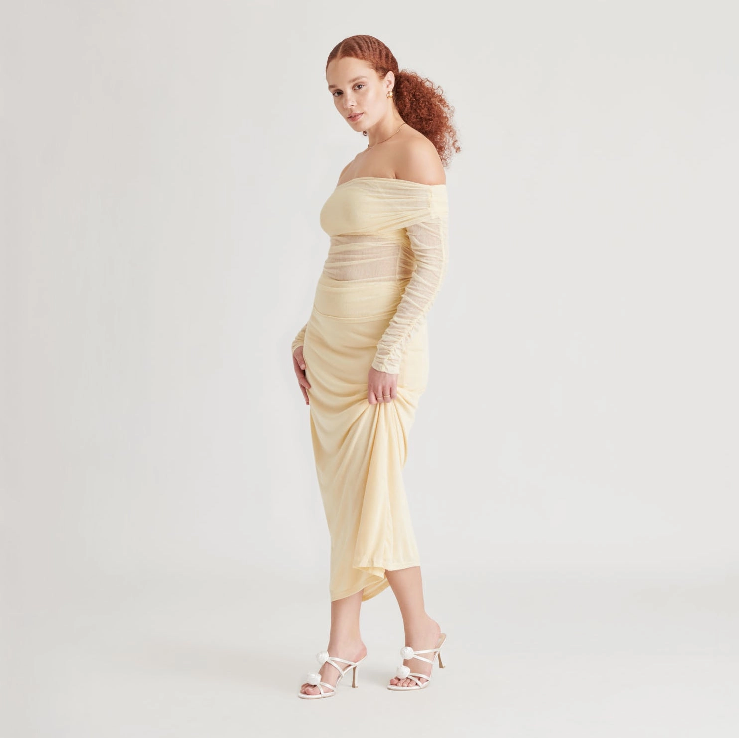 Wedding Footwear LINZY HEELS TRUE WHITE SATIN