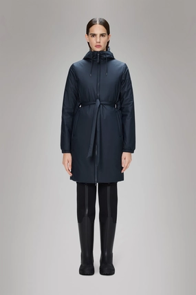 Lohja Long Insulated Curve Jacket Ethical Manufacturing Elastic Binding