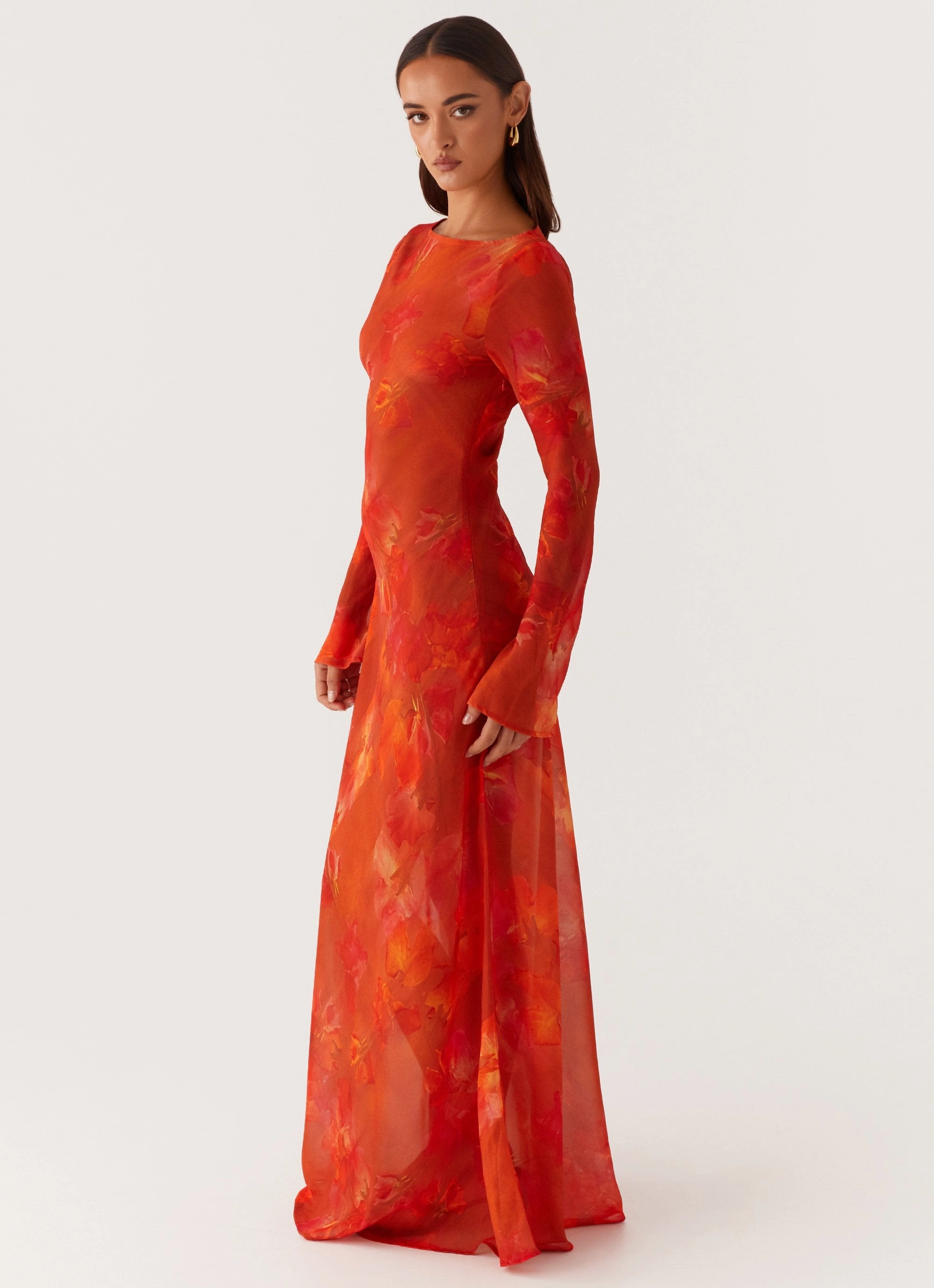 Office Tone Sophisticated and Relaxed Lorde Maxi Dress - Amber