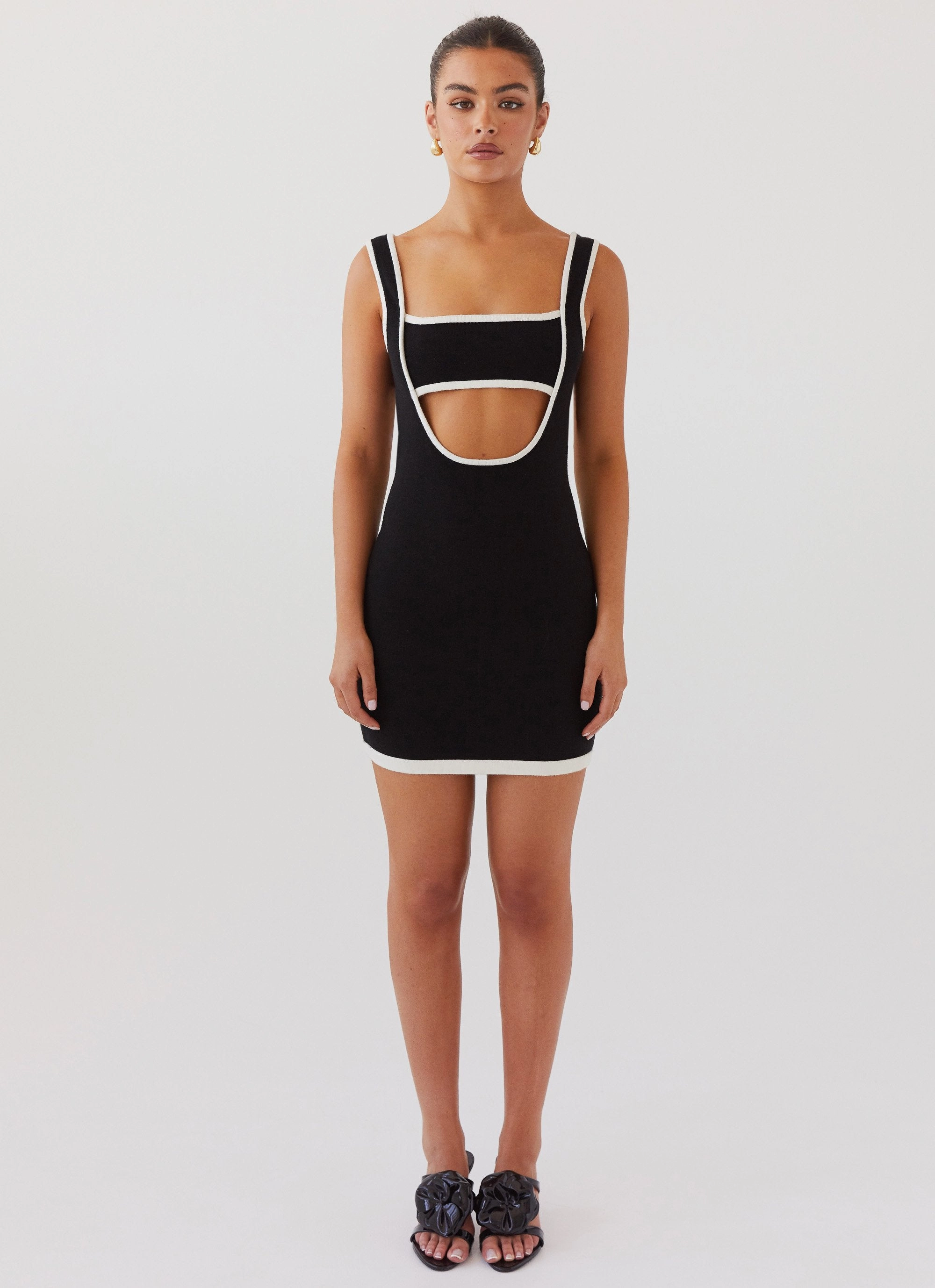 Lost In Paris Knit Mini Dress - Black Perfect Wear Charming Design