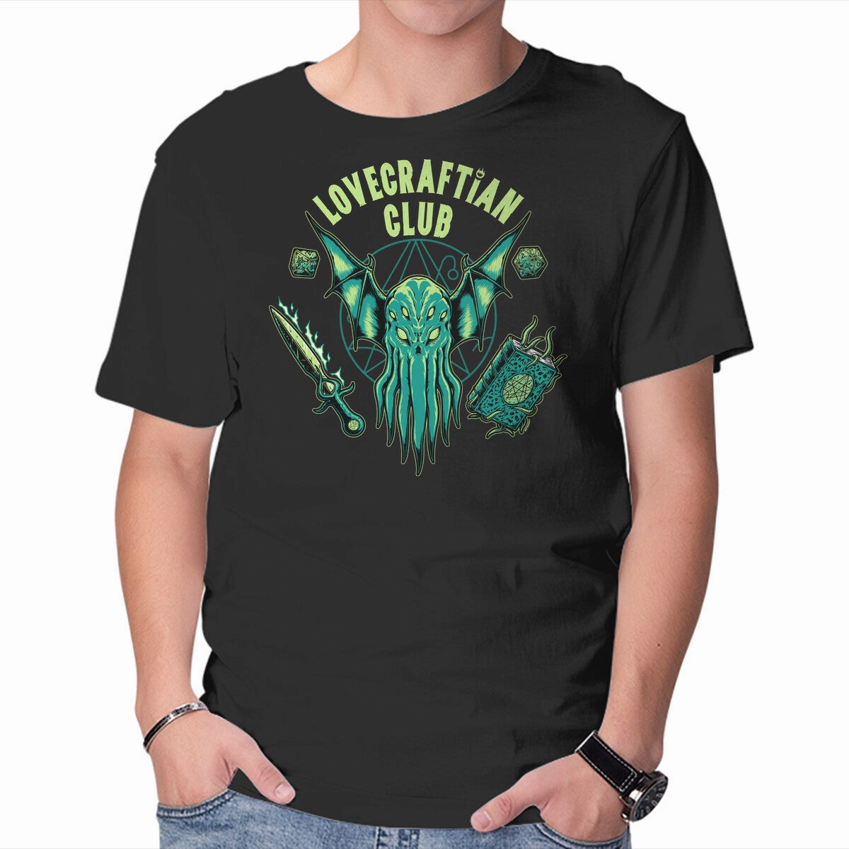 Lovecraftian Club Distressed Hem Finish