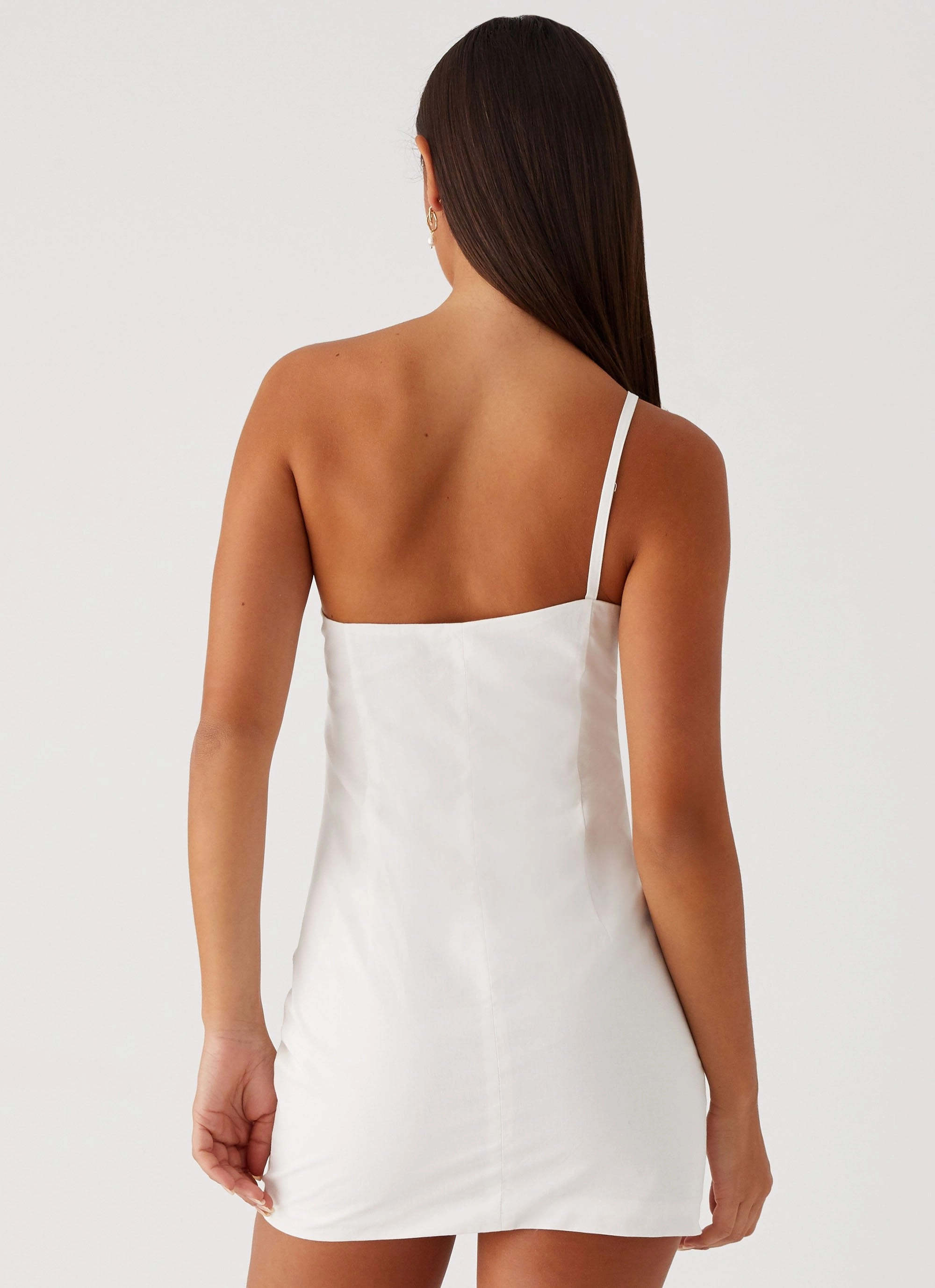 Linen-Blend Elijah Mini Dress - Ivory