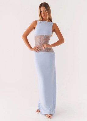 Lucinda Maxi Dress - Blue Casual Edge Soft Shape