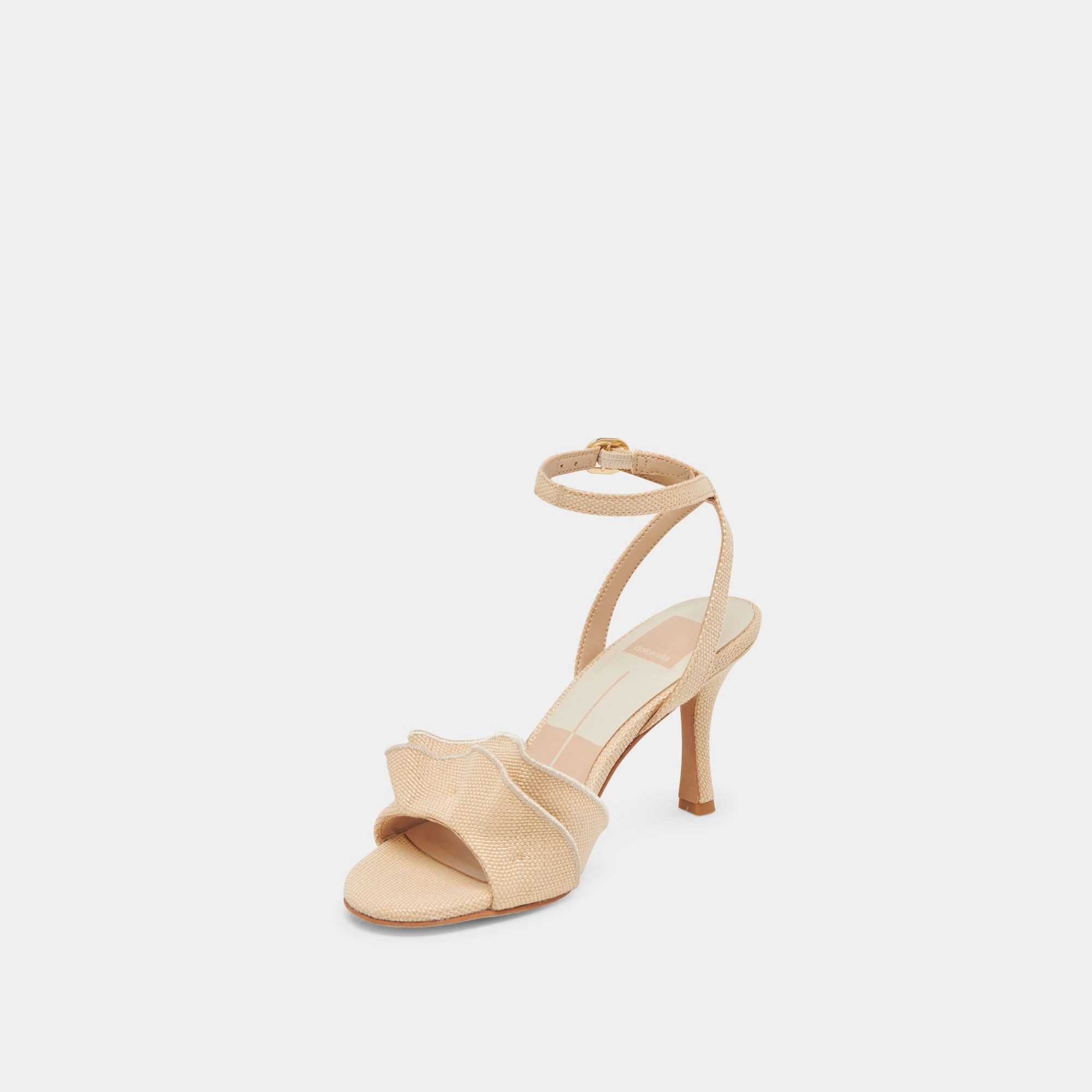 Stylish Pumps LUNETE HEELS LT NATURAL WOVEN RAFFIA