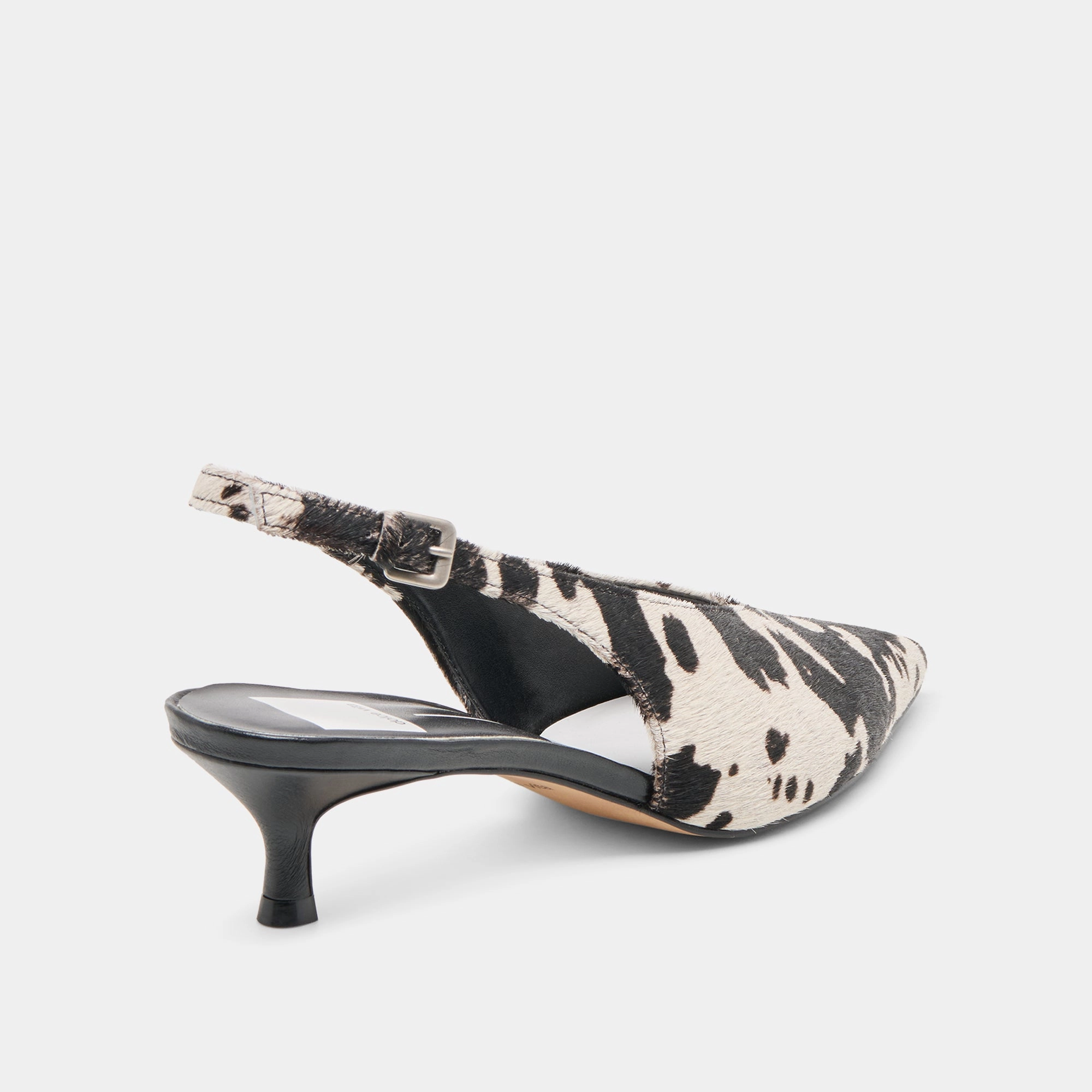 Sophisticated Footwear Premium Footwear ALENNA HEELS BLACK WHITE TAURUS CALF HAIR