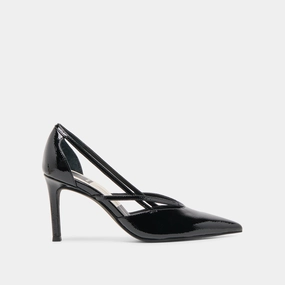 KAINE HEELS MIDNIGHT CRINKLE PATENT LEATHER Refined Comfort