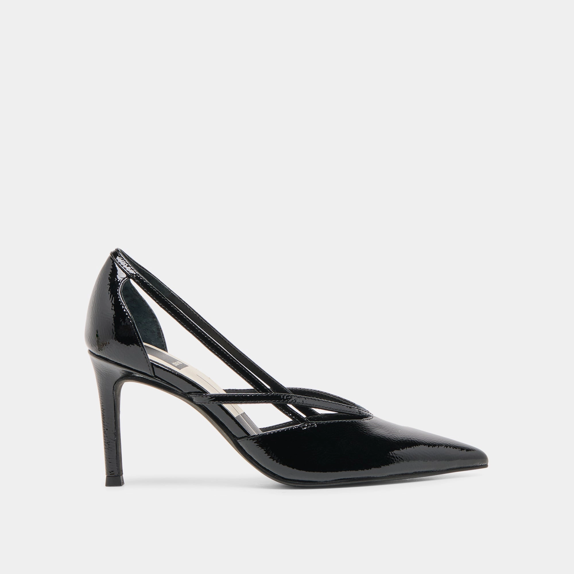KAINE HEELS MIDNIGHT CRINKLE PATENT LEATHER Refined Comfort