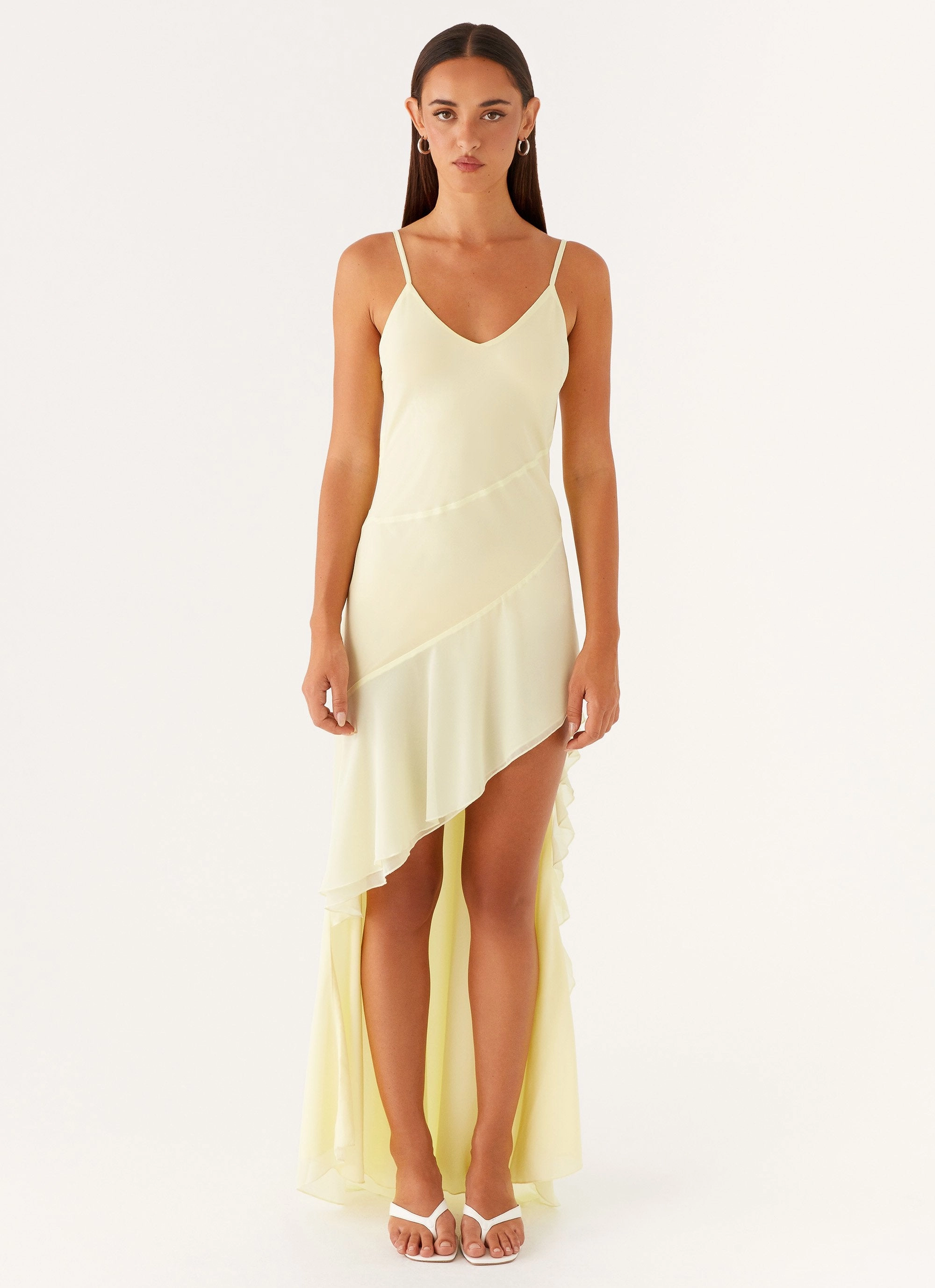 Ariel Maxi Dress - Baby Yellow Fine Details