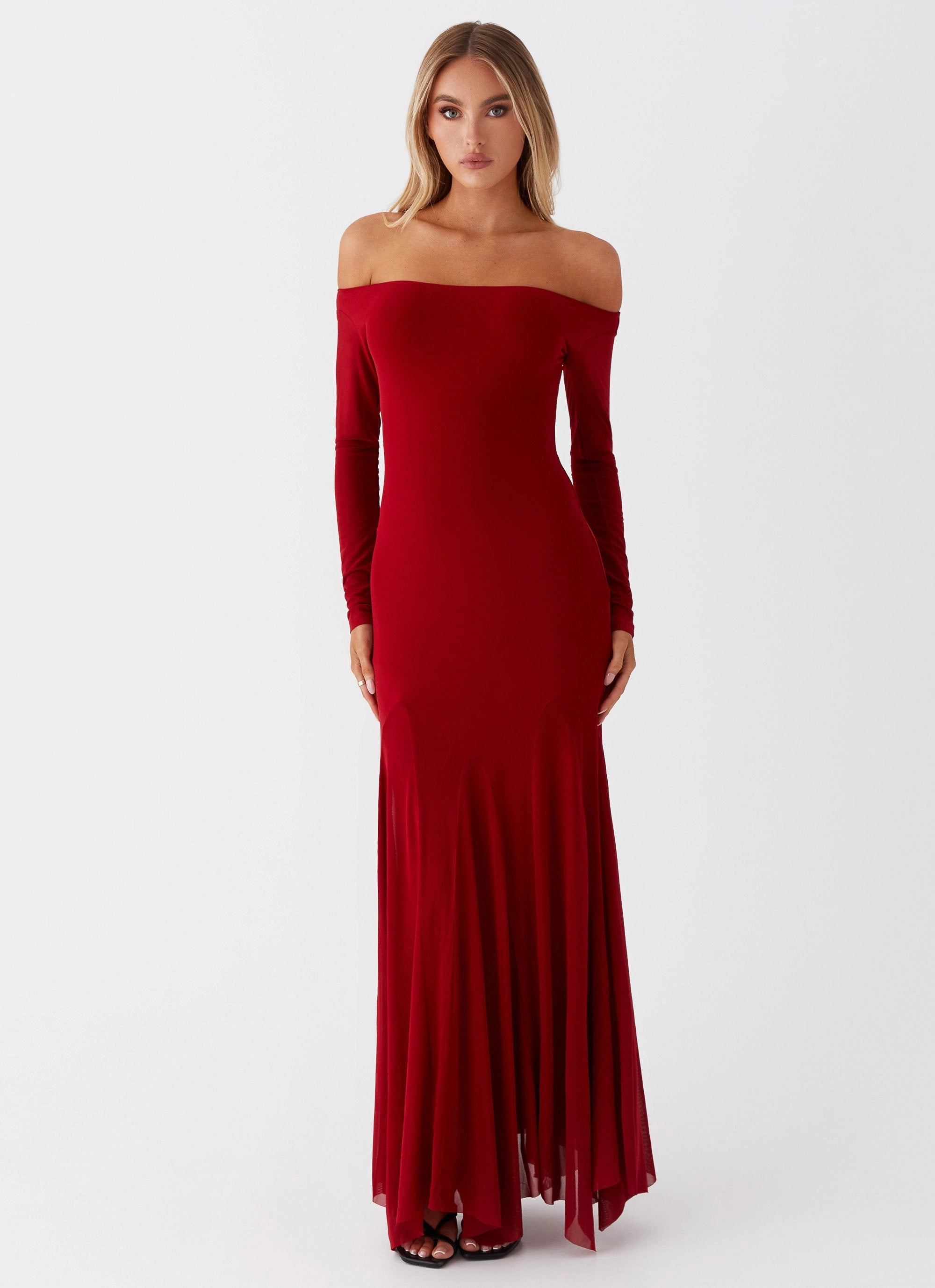 Maribel Maxi Dress - Red Odor-Control