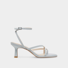 Graceful Step Walk With Confidence MORAH HEELS ICE BLUE LEATHER