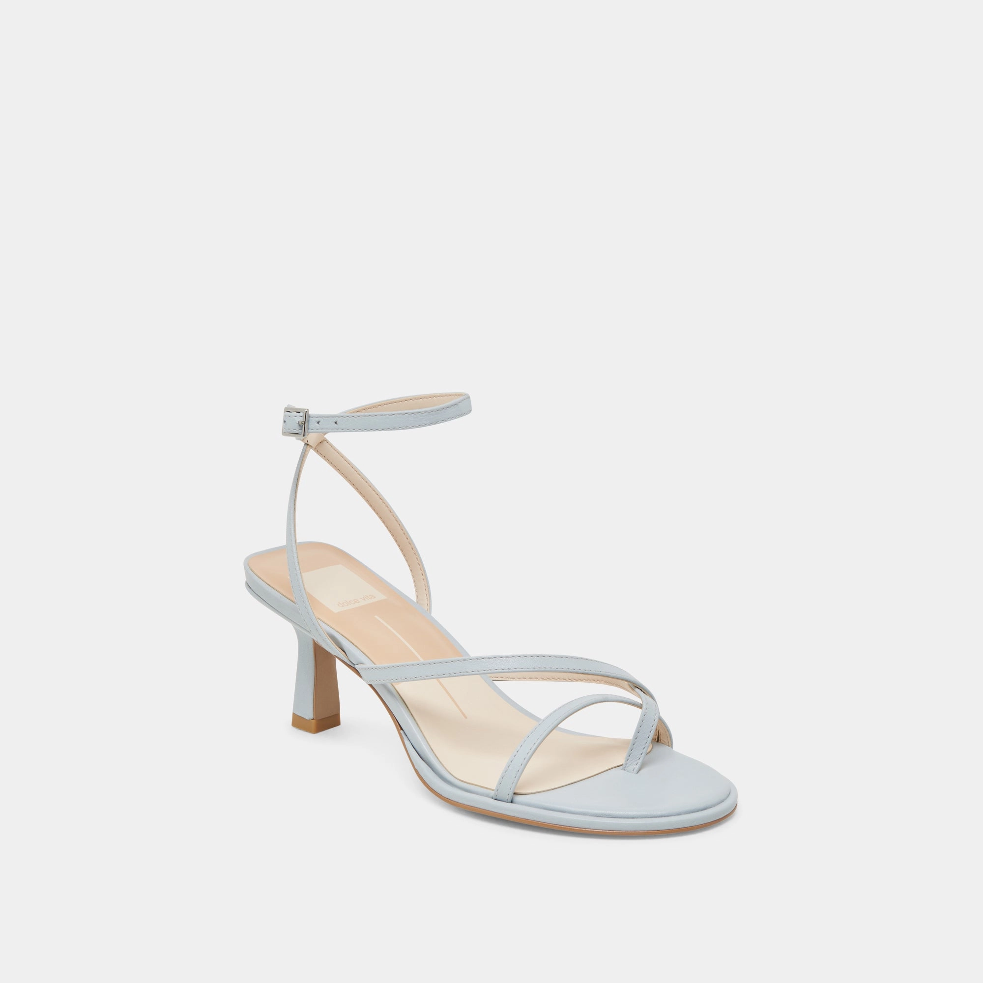 MORAH HEELS ICE BLUE LEATHER Summer Edge Bespoke Fit