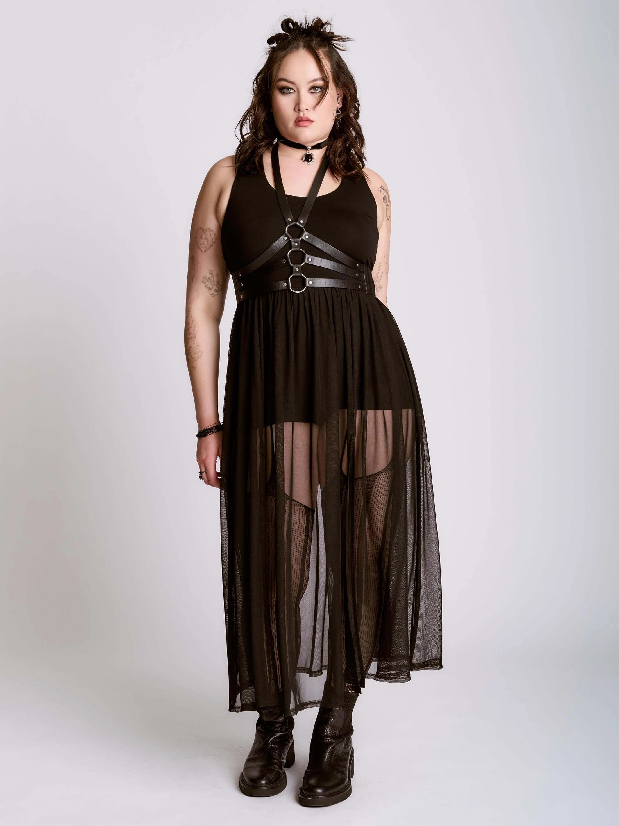 Maxi Mesh Romper Organic-Fabric