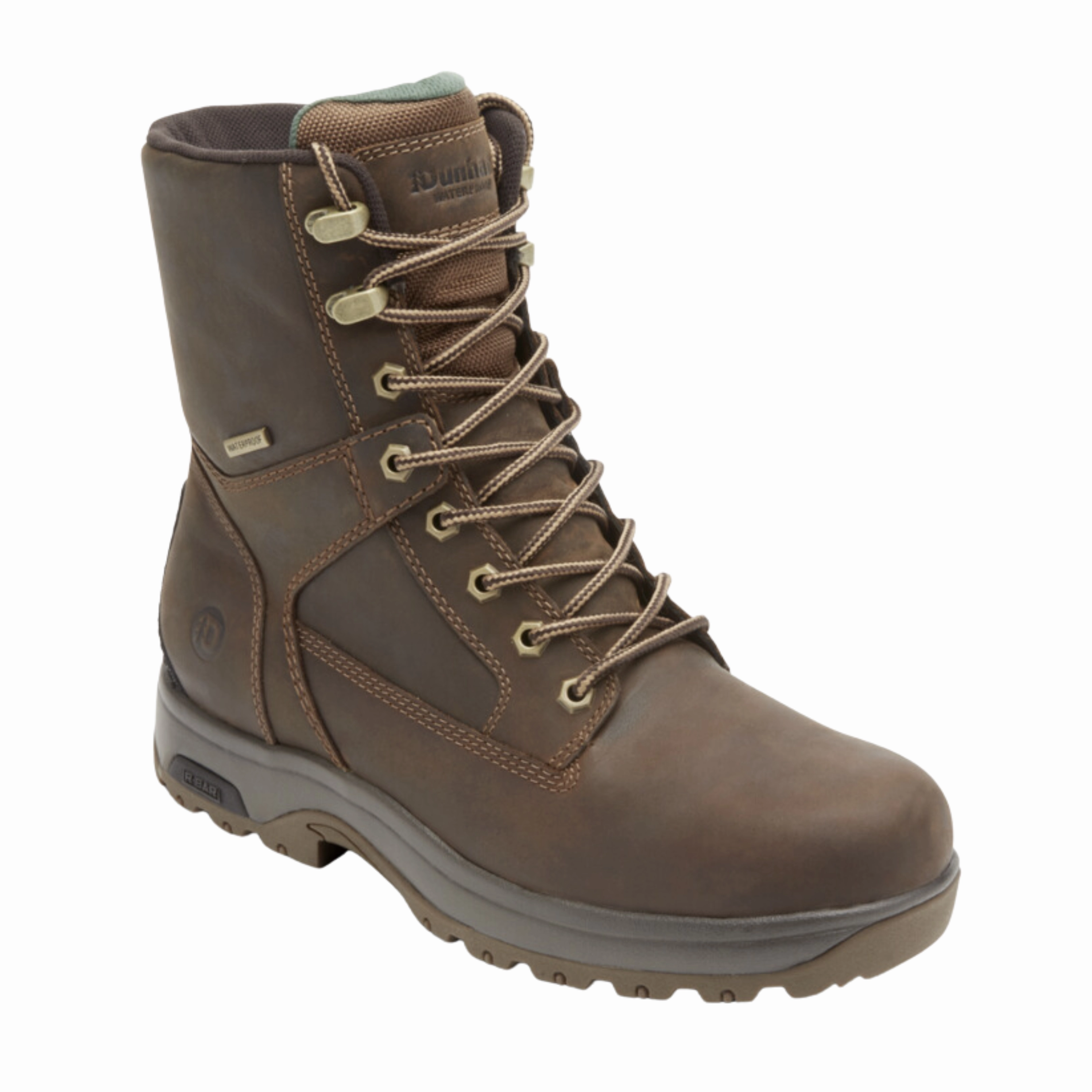 Padded Men's 8000 Works 8" (Plain Toe) Boot - Brown (D Width)