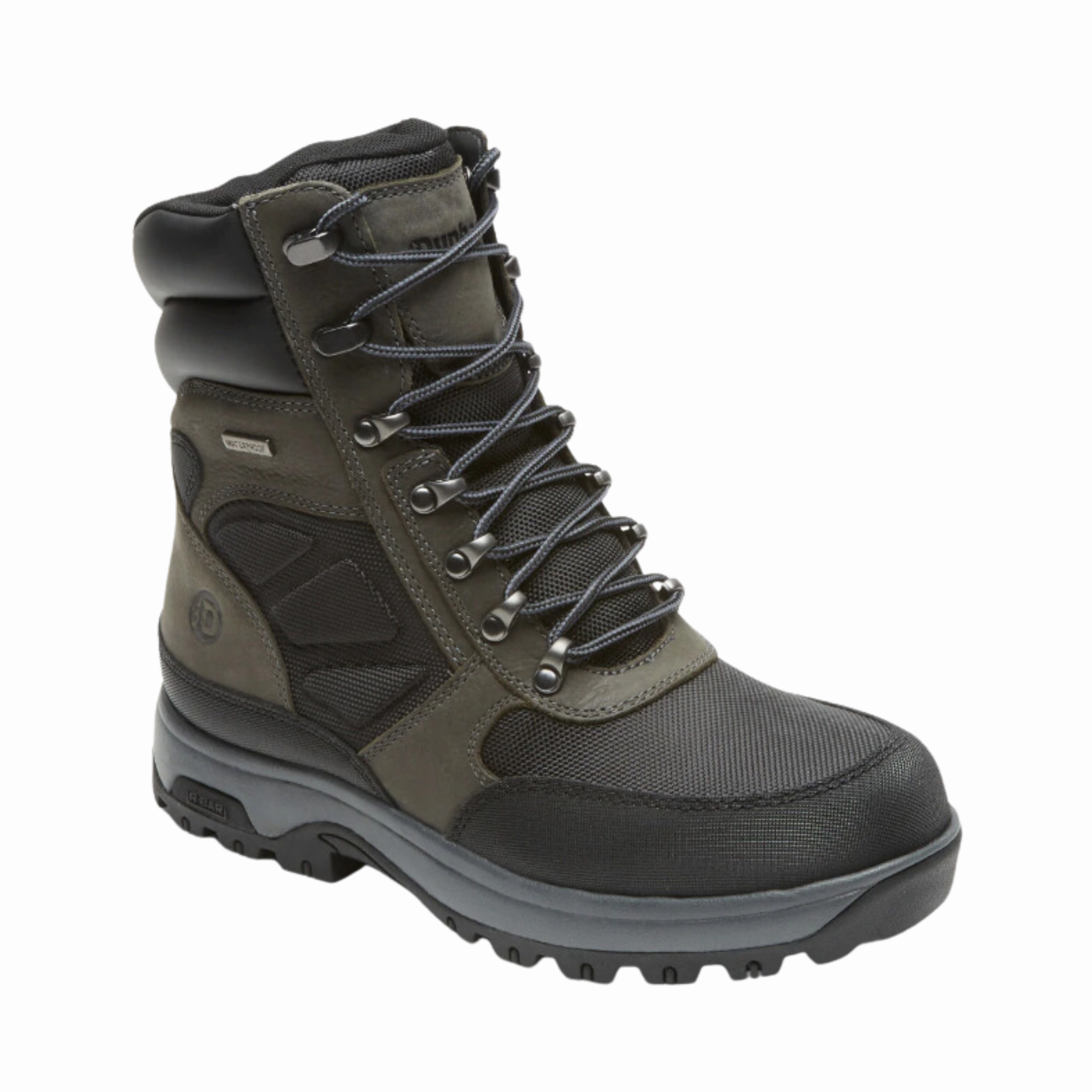 Men's 8000 Works Waterproof 8" Ubal - Black/Castlerock (D Width) Stable Support Cold Climate
