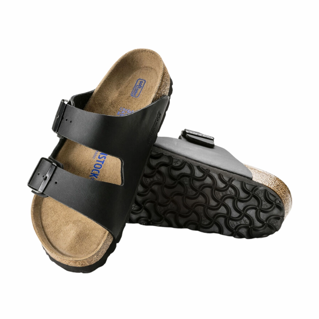 Men's Arizona Soft Footbed (Birko-Flor) - Black Anti microbial