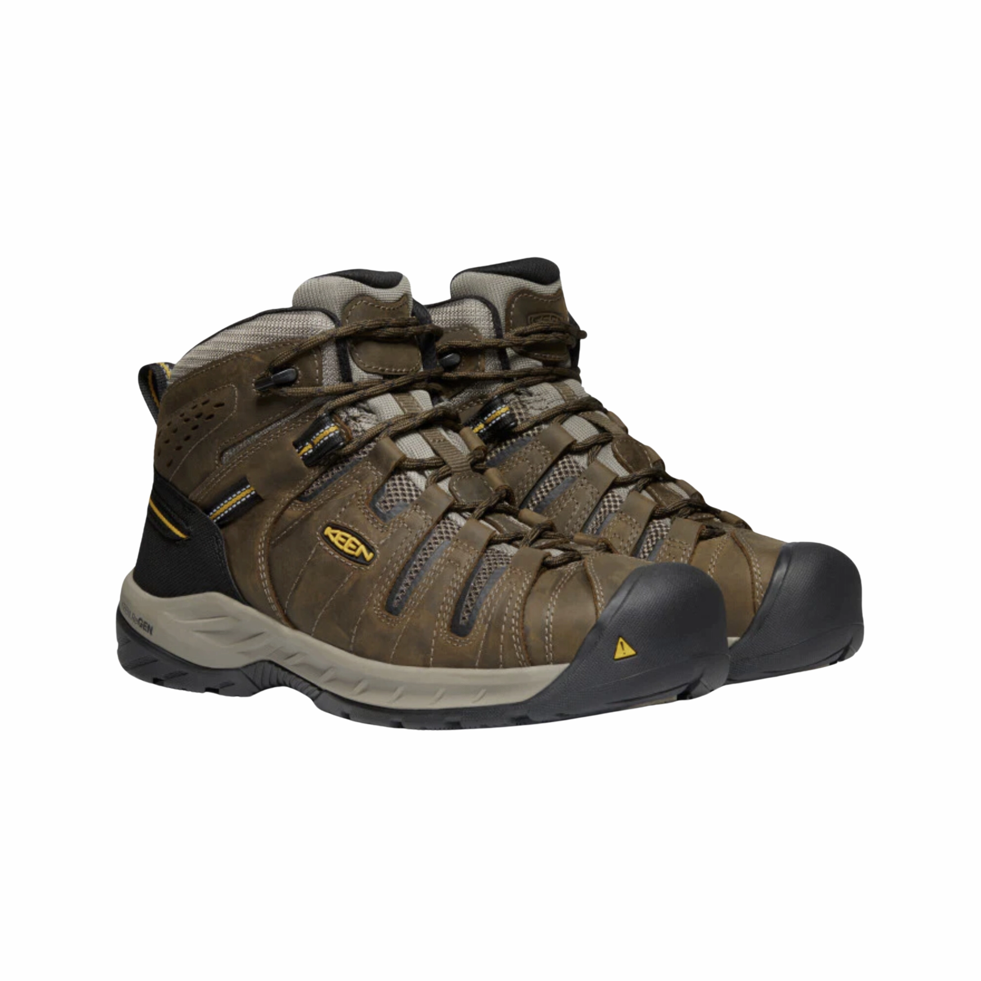 Men's Flint II Mid (Steel Toe) Boot - Cascade Brown/Gold Rod (Regular Width) Low Profile Neutral Build