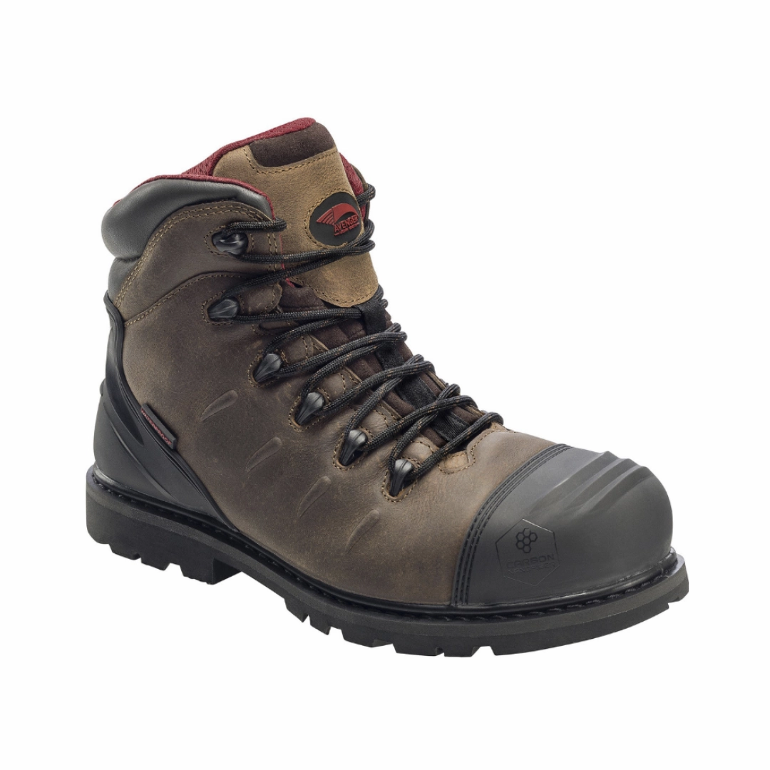 Men's Hammer 6 Inch (Carbon Toe) Boot - Brown (6E Width) Functional Build Reinforced toe cap
