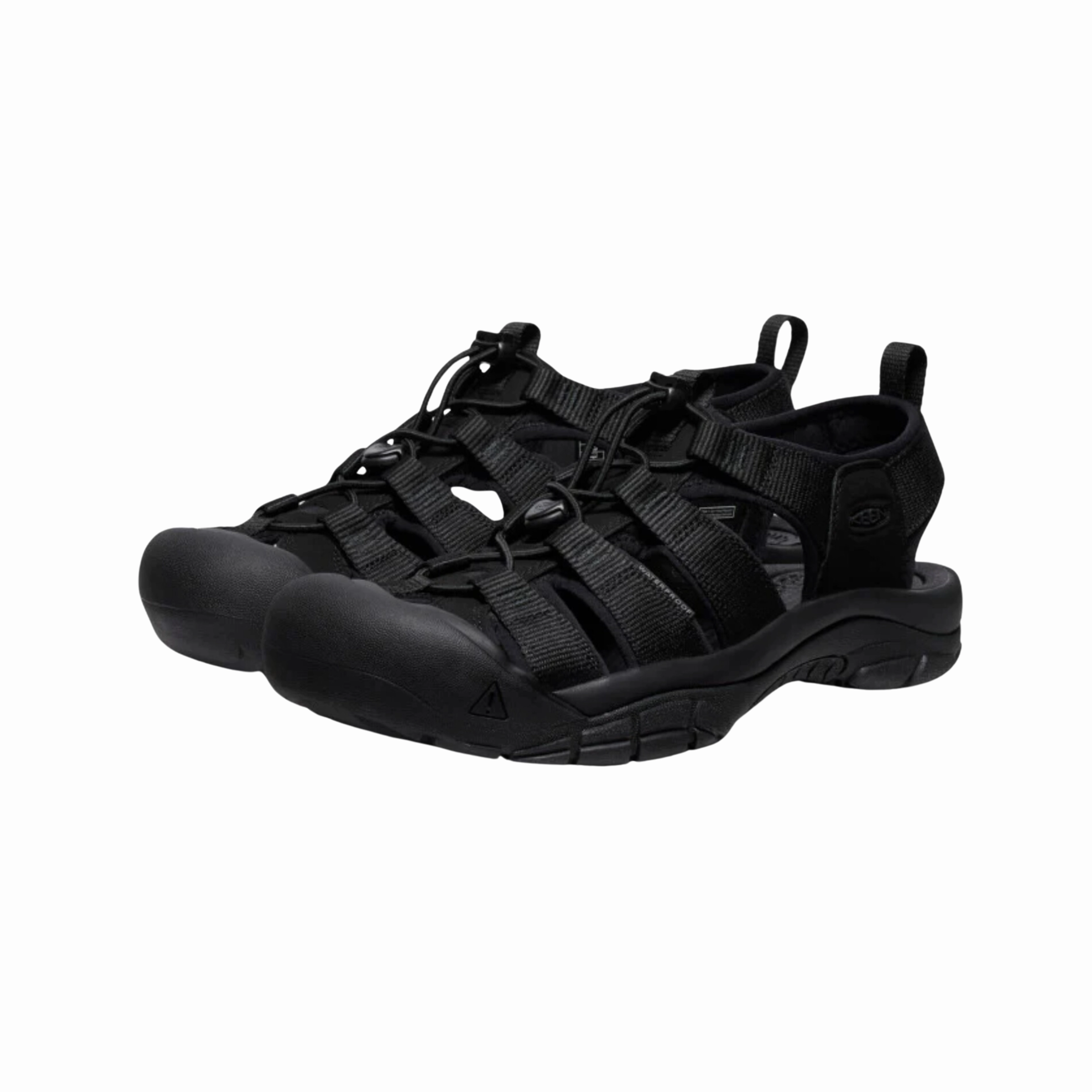 Men's Newport H2 Sandal - Triple Black (Regular Width) Non Marking Outsole