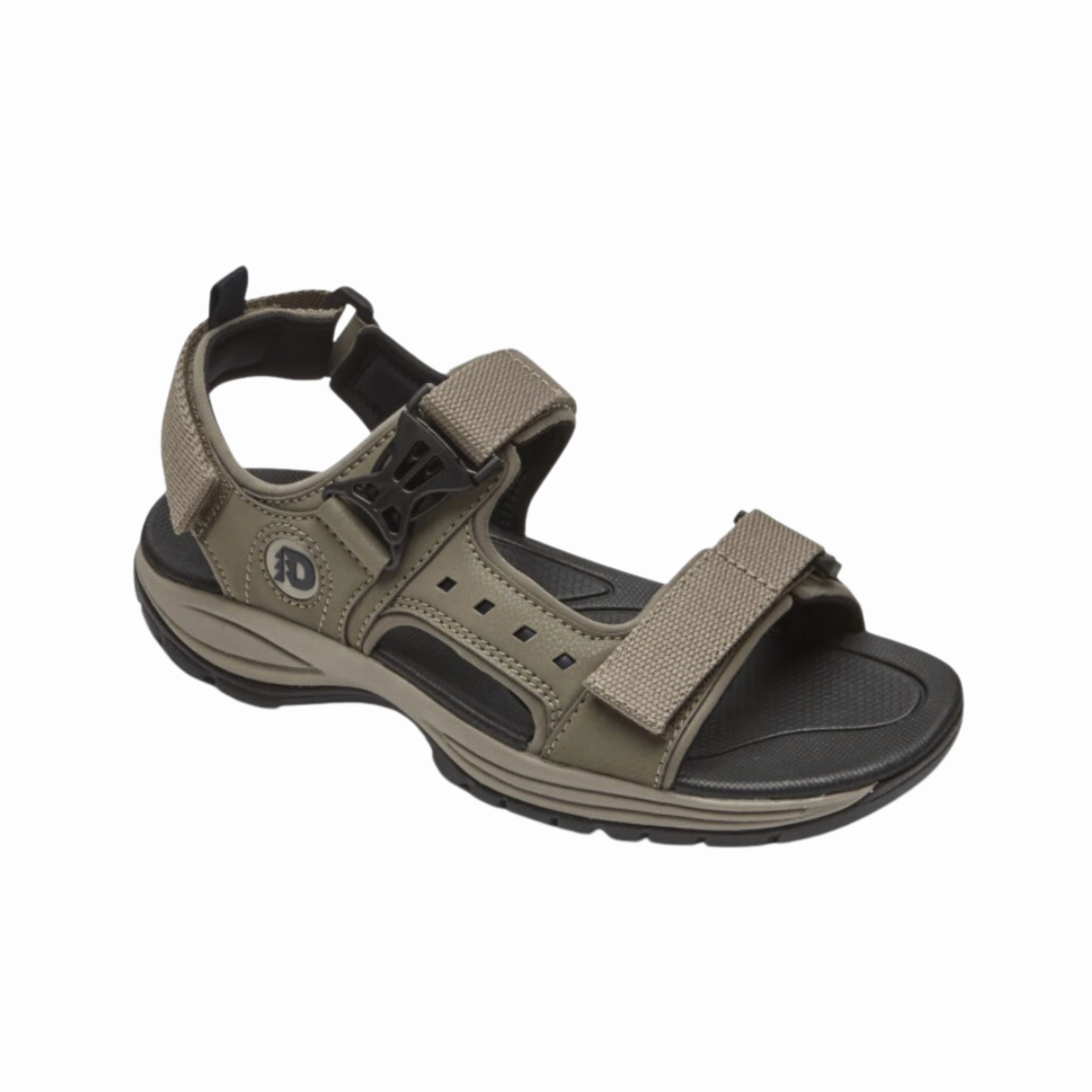 Men's Nolan Waterproof Sandal - Taupe (4E Width) Water Play Wraparound Design
