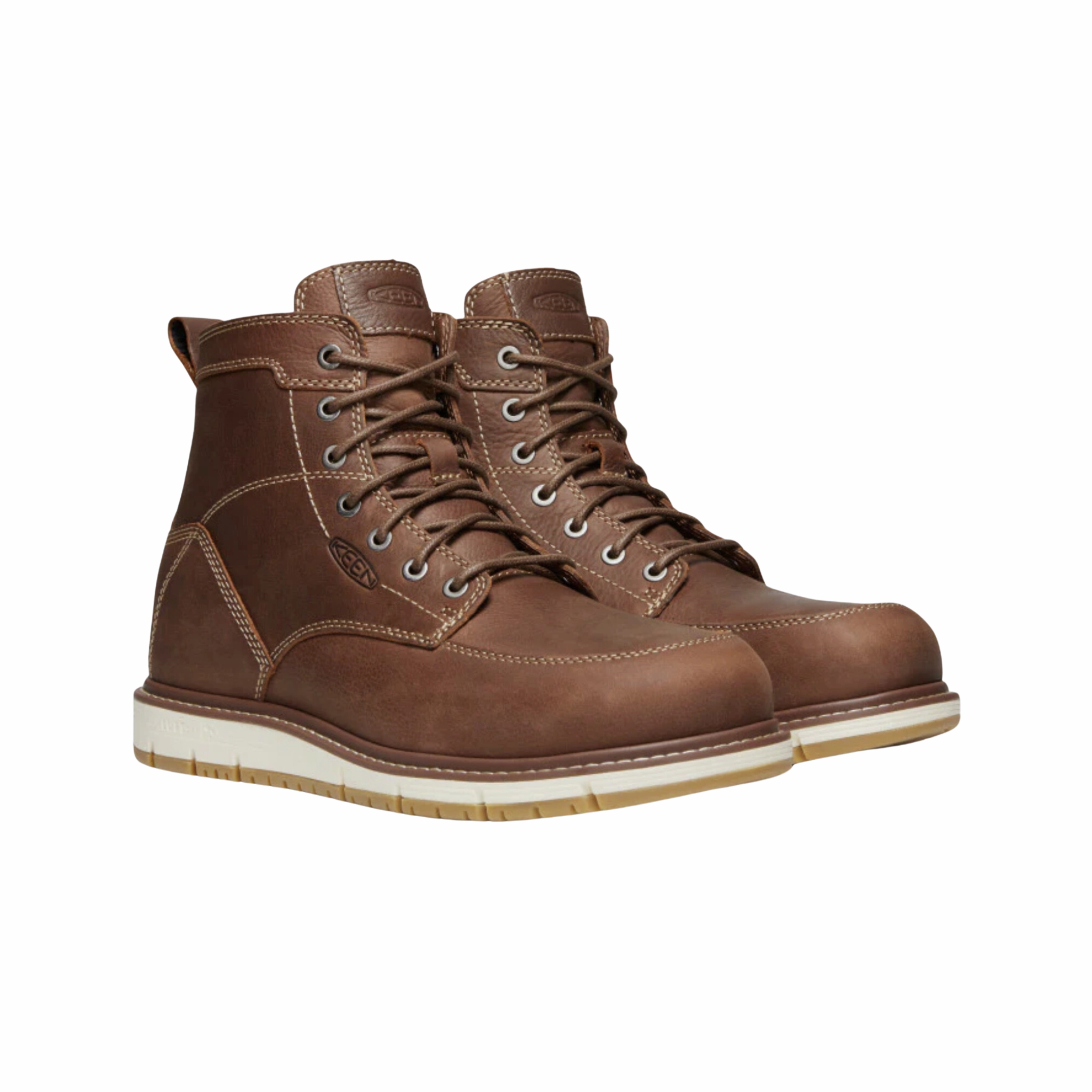 Cushioned Step Weekend Wanderer Men's San Jose 6" (Aluminum Toe) Boot - Gingerbread/Gum (Regular Width)