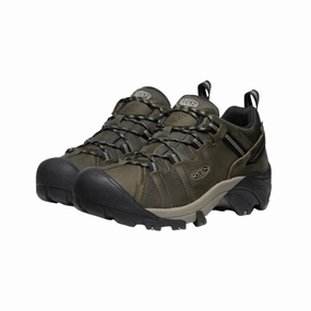 Fast Hike Support Stable Footwear Men's Targhee II Waterproof - Dark Olive/Taupe (Regular Width)